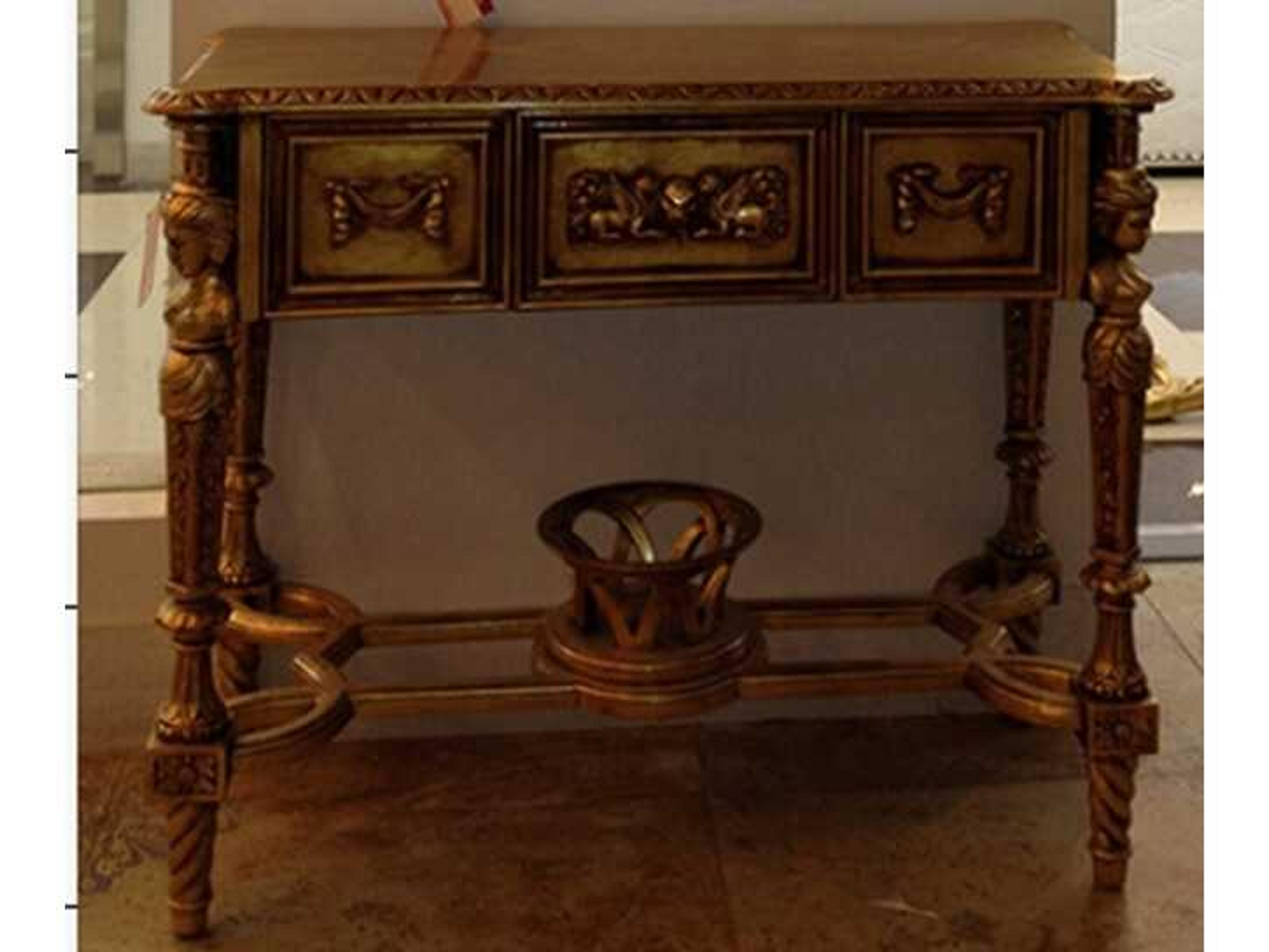 Fon Rectangular Wood Console Table