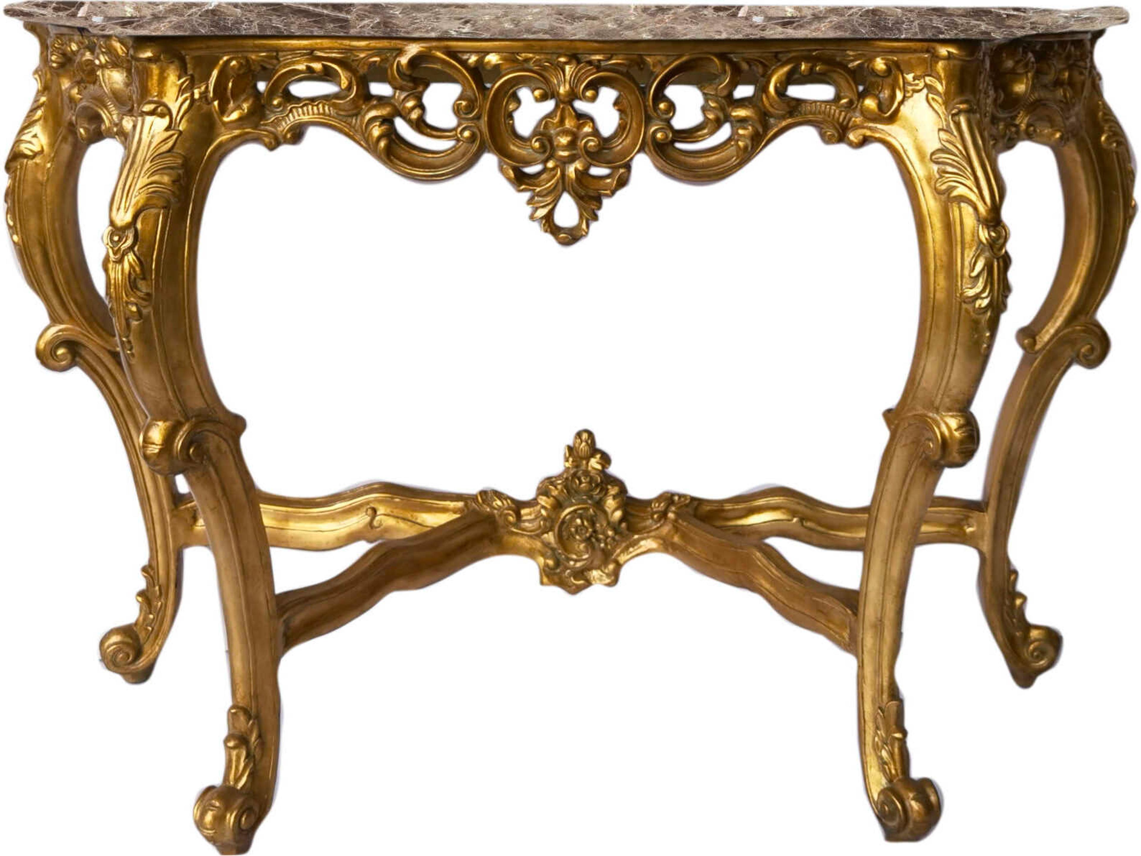 Fon Rectangular Marble Console Table