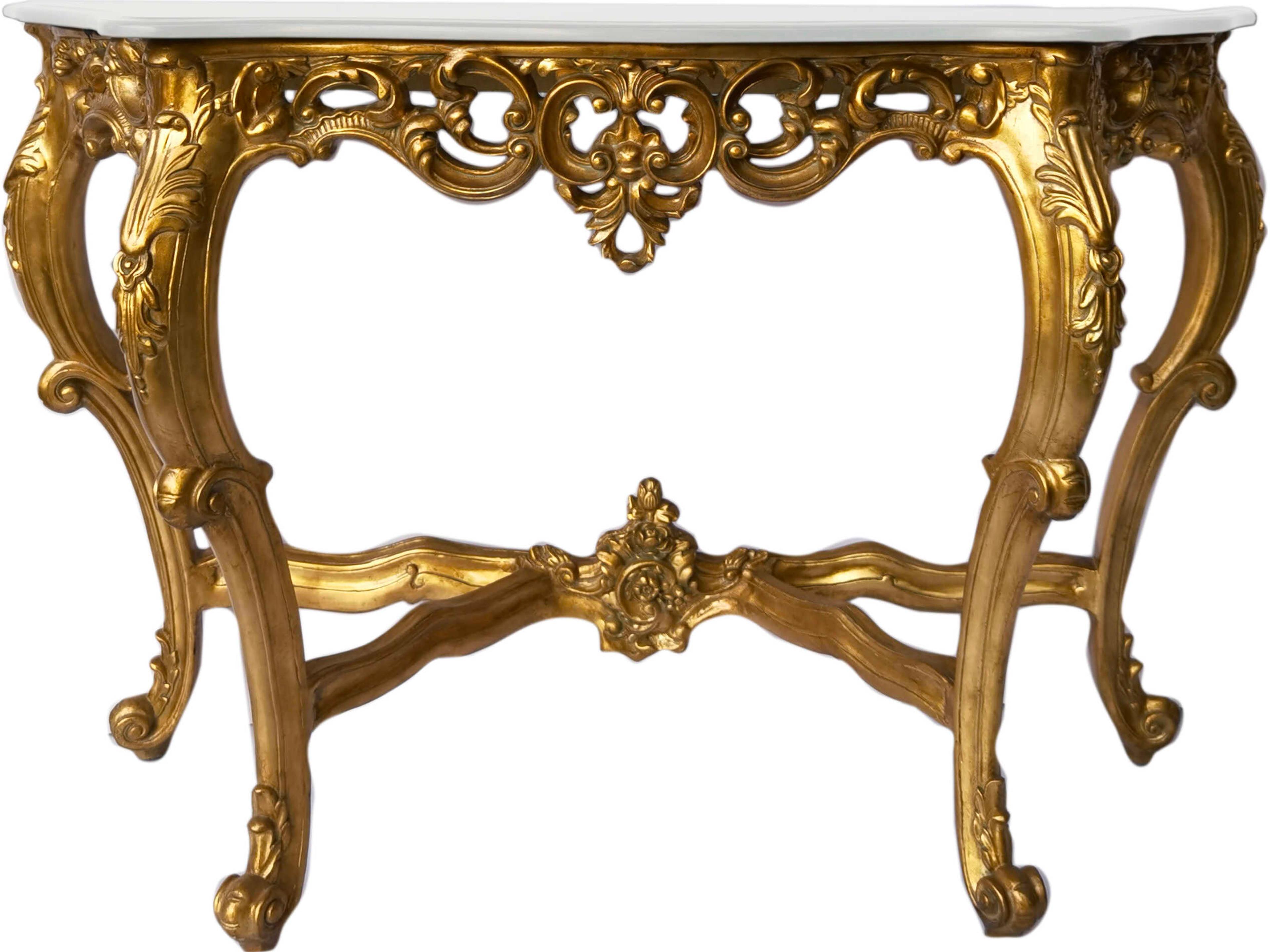 Fon Rectangular Marble Console Table