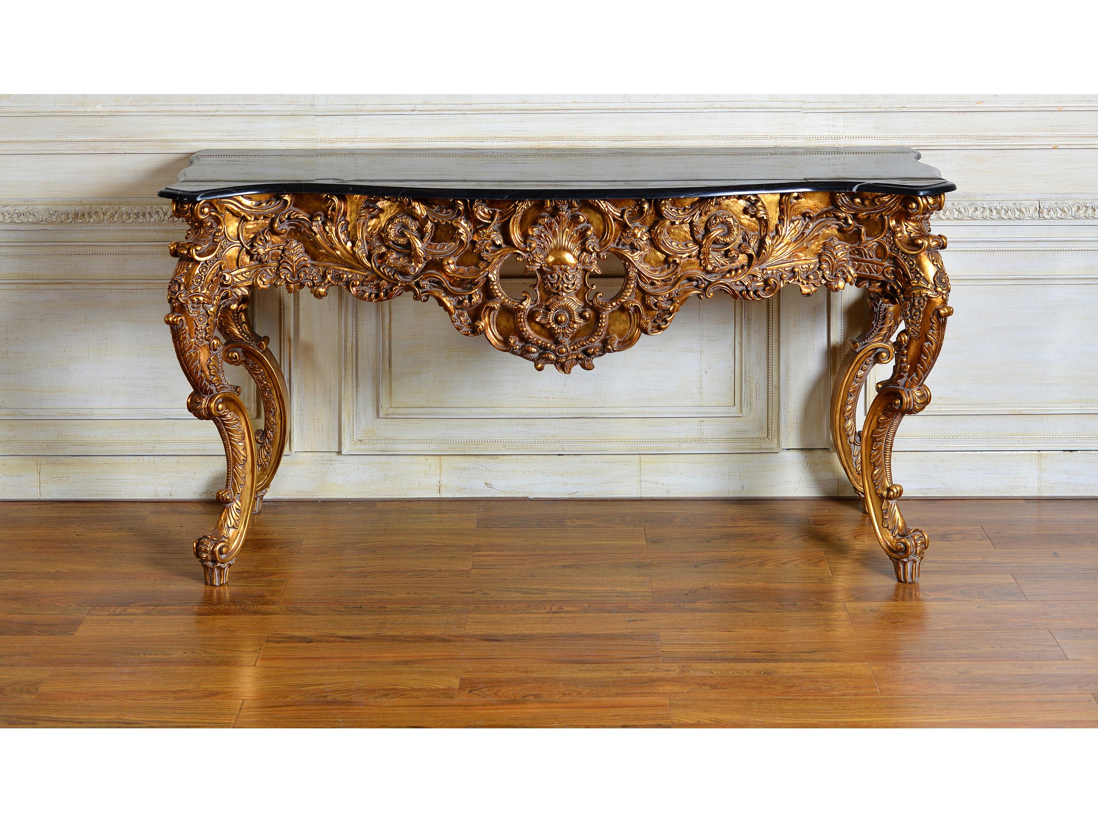 Fon Rectangular Marble Console Table