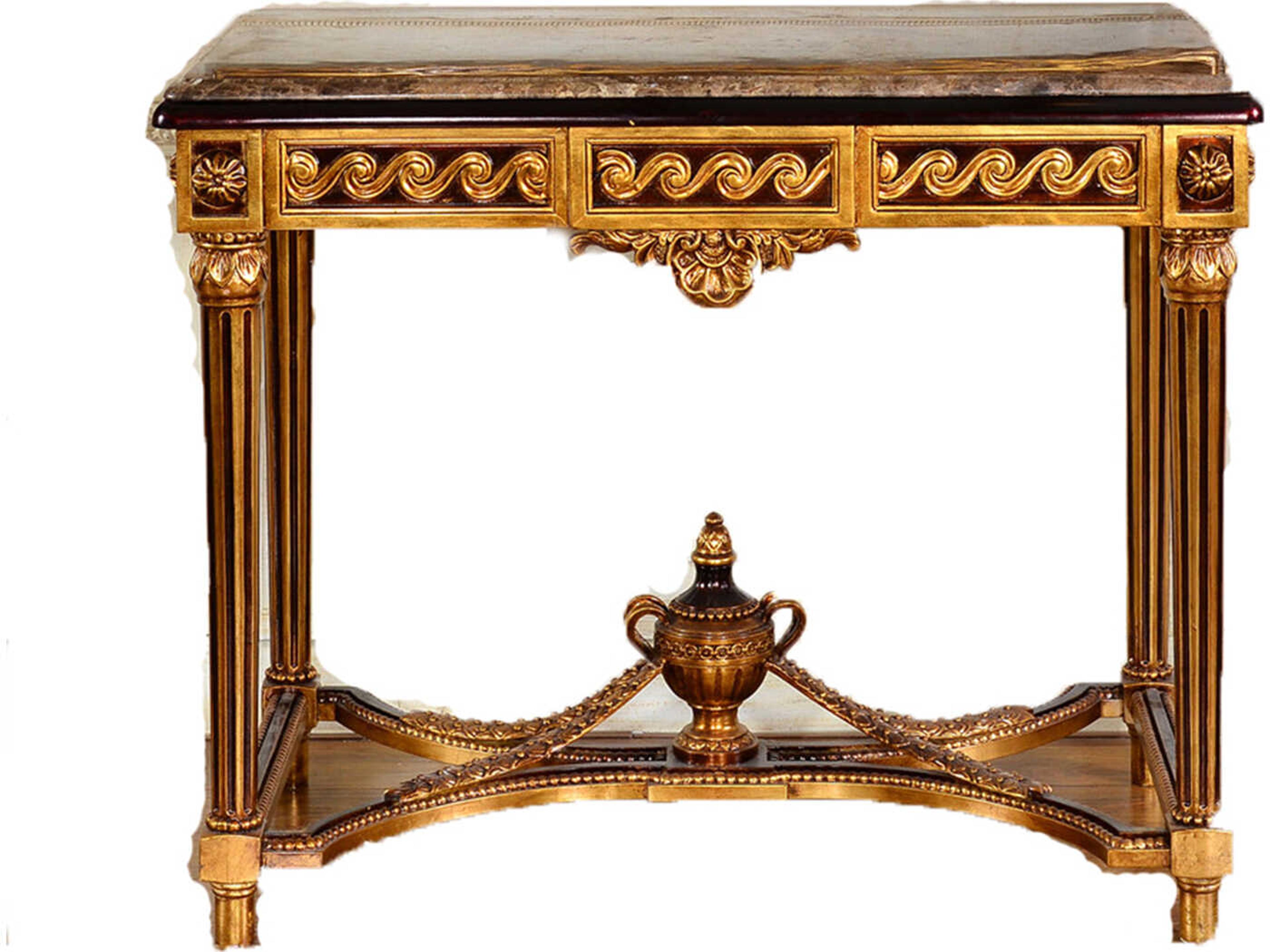 Fon Rectangular Wood Console Table