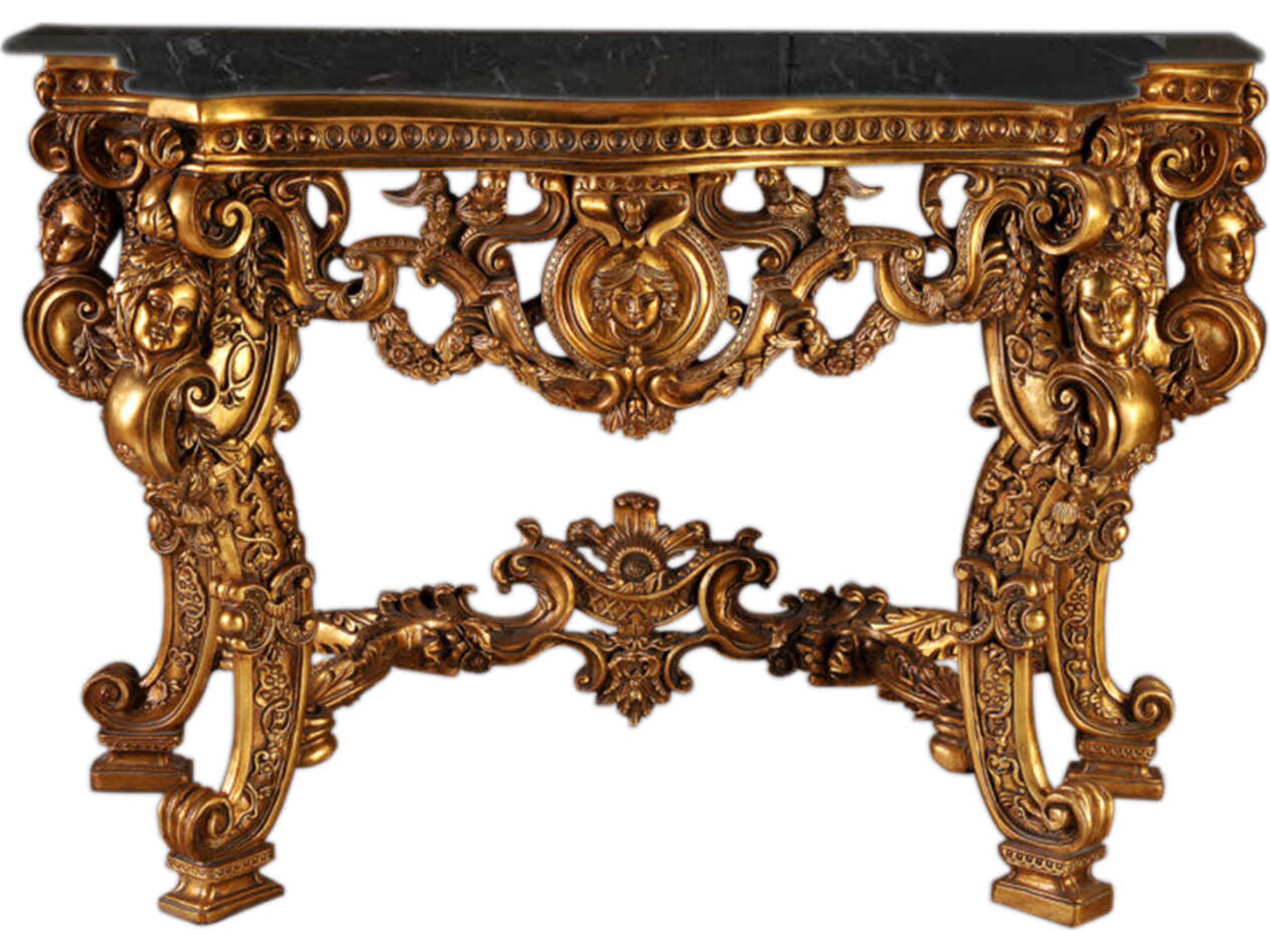 Fon Rectangular Marble Console Table