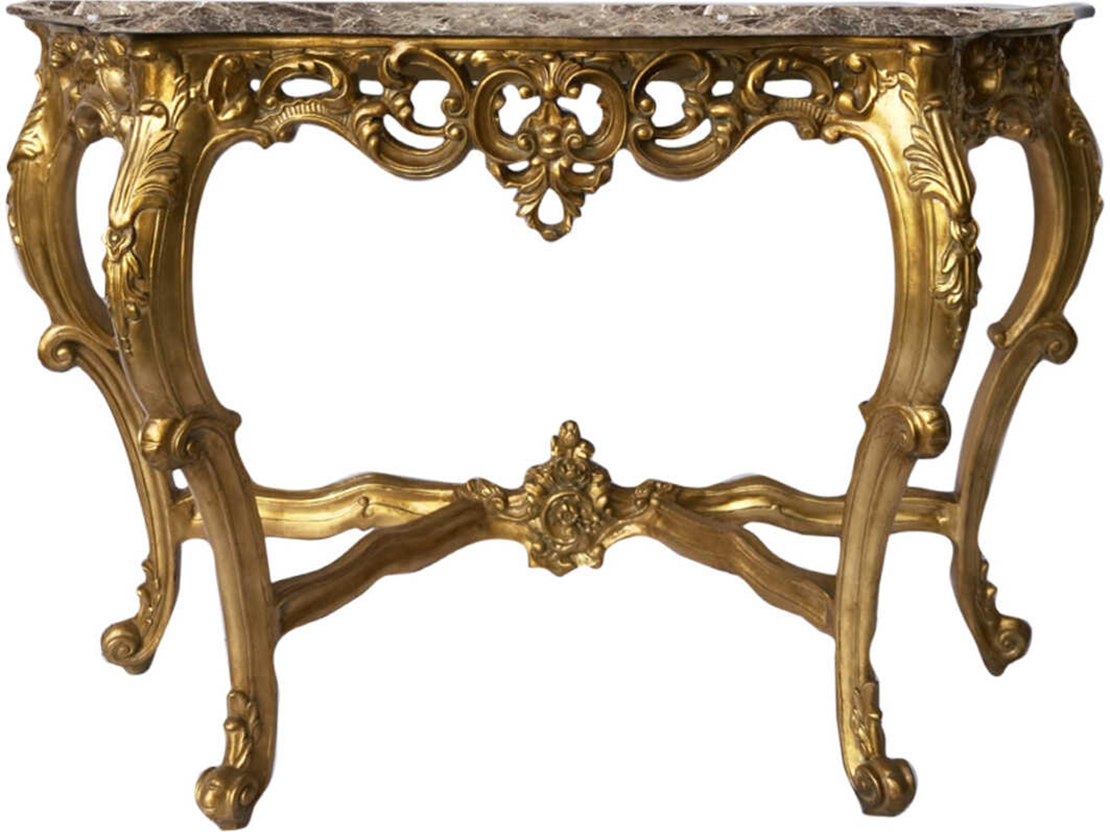 Fon Rectangular Marble Console Table