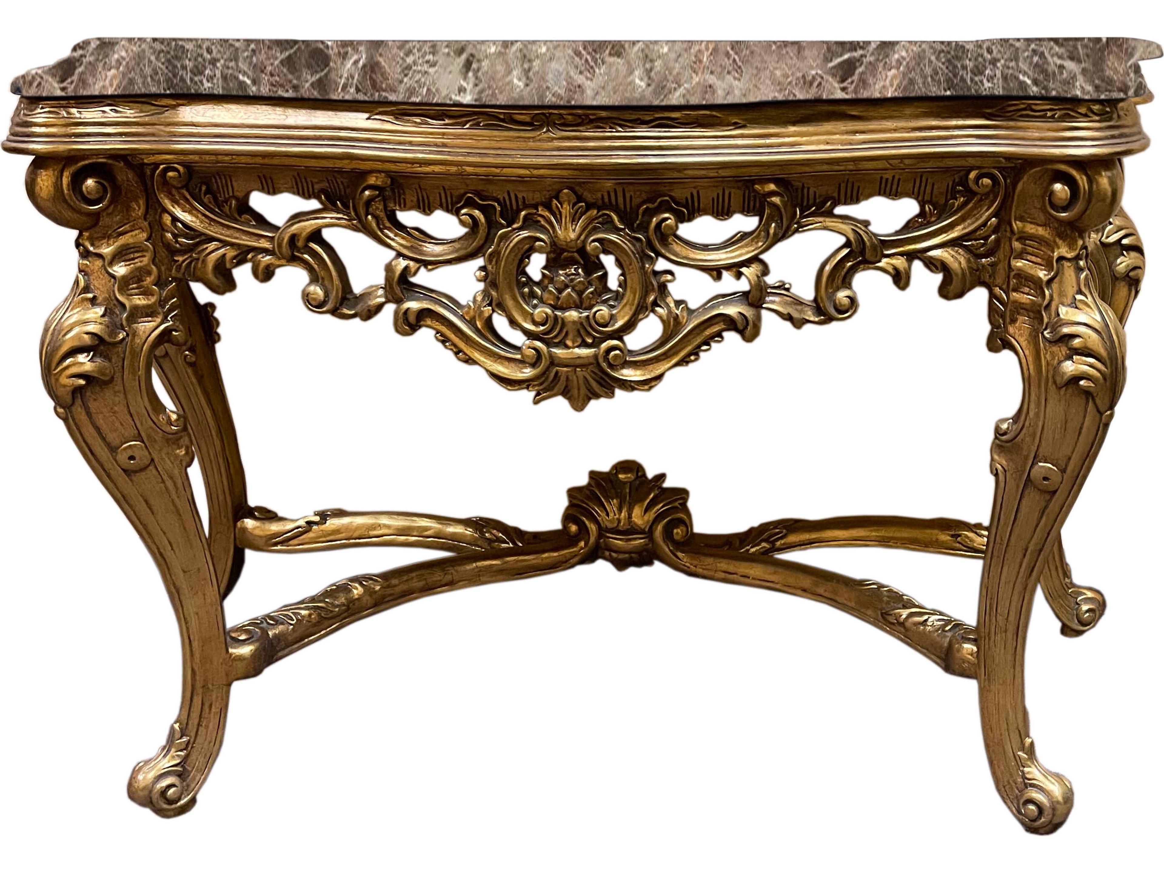 Fon Demilune Marble Console Table
