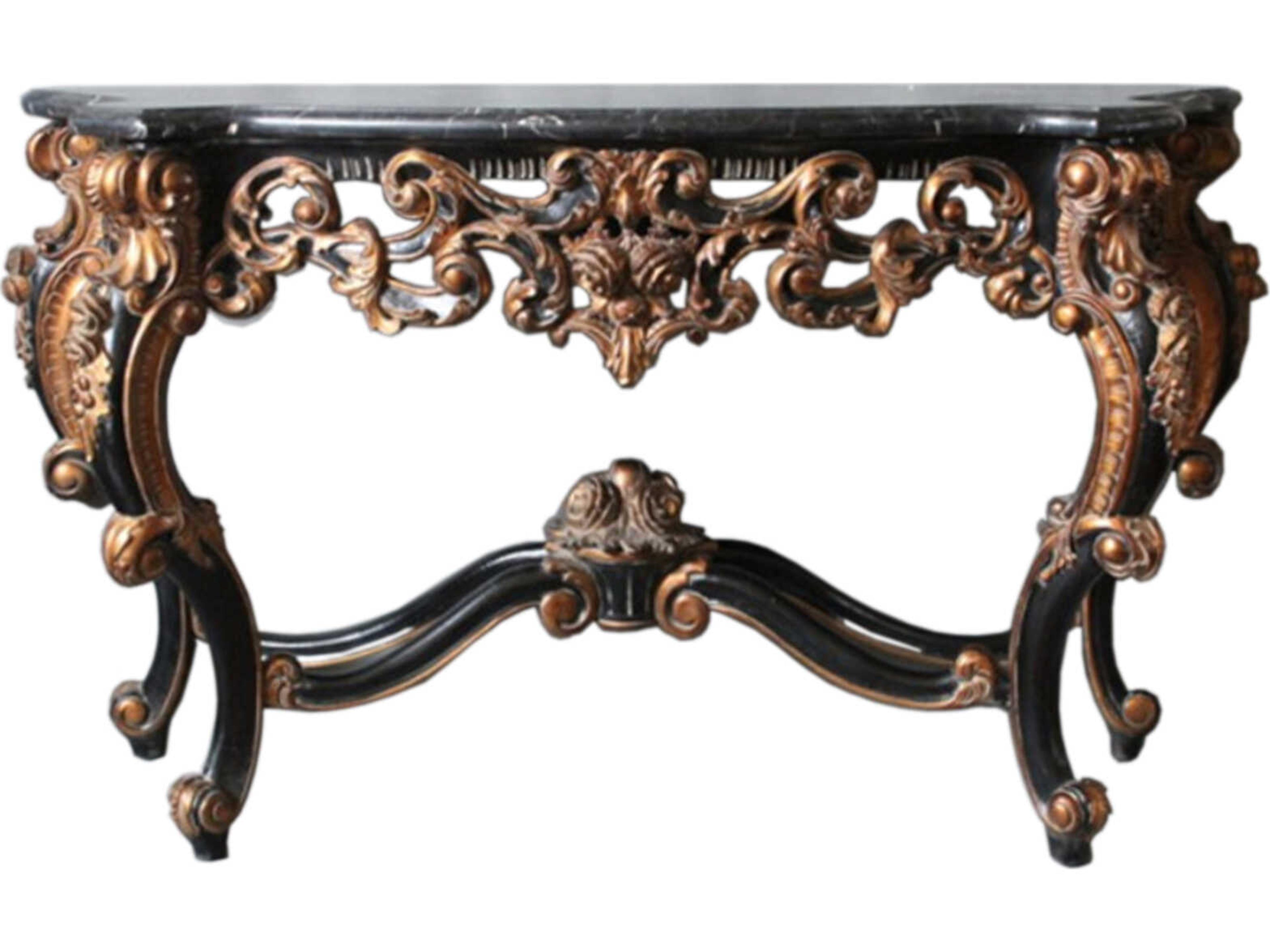 Fon Rectangular Marble Console Table