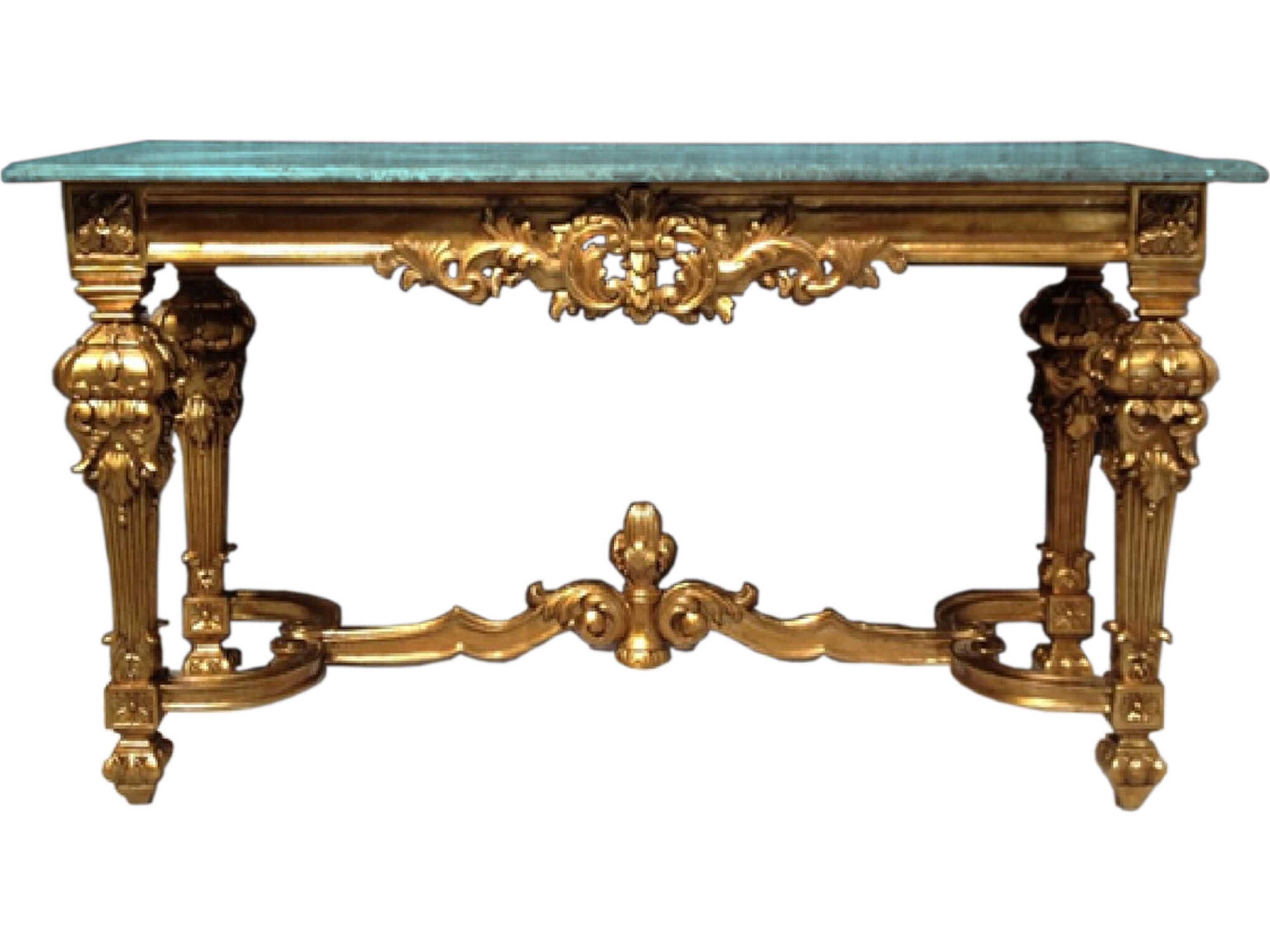 Fon Rectangular Marble Console Table