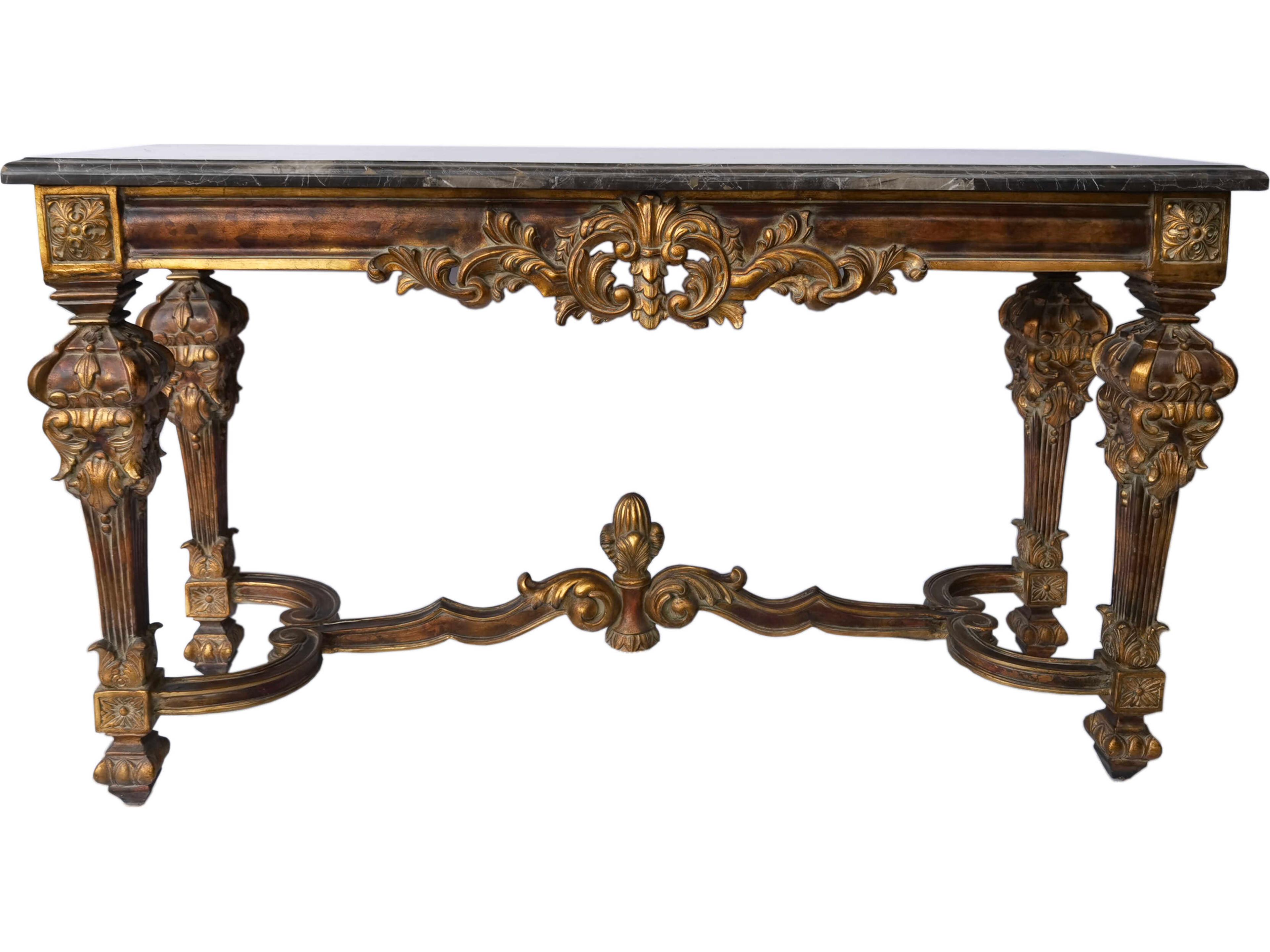 Fon Rectangular Marble Console Table