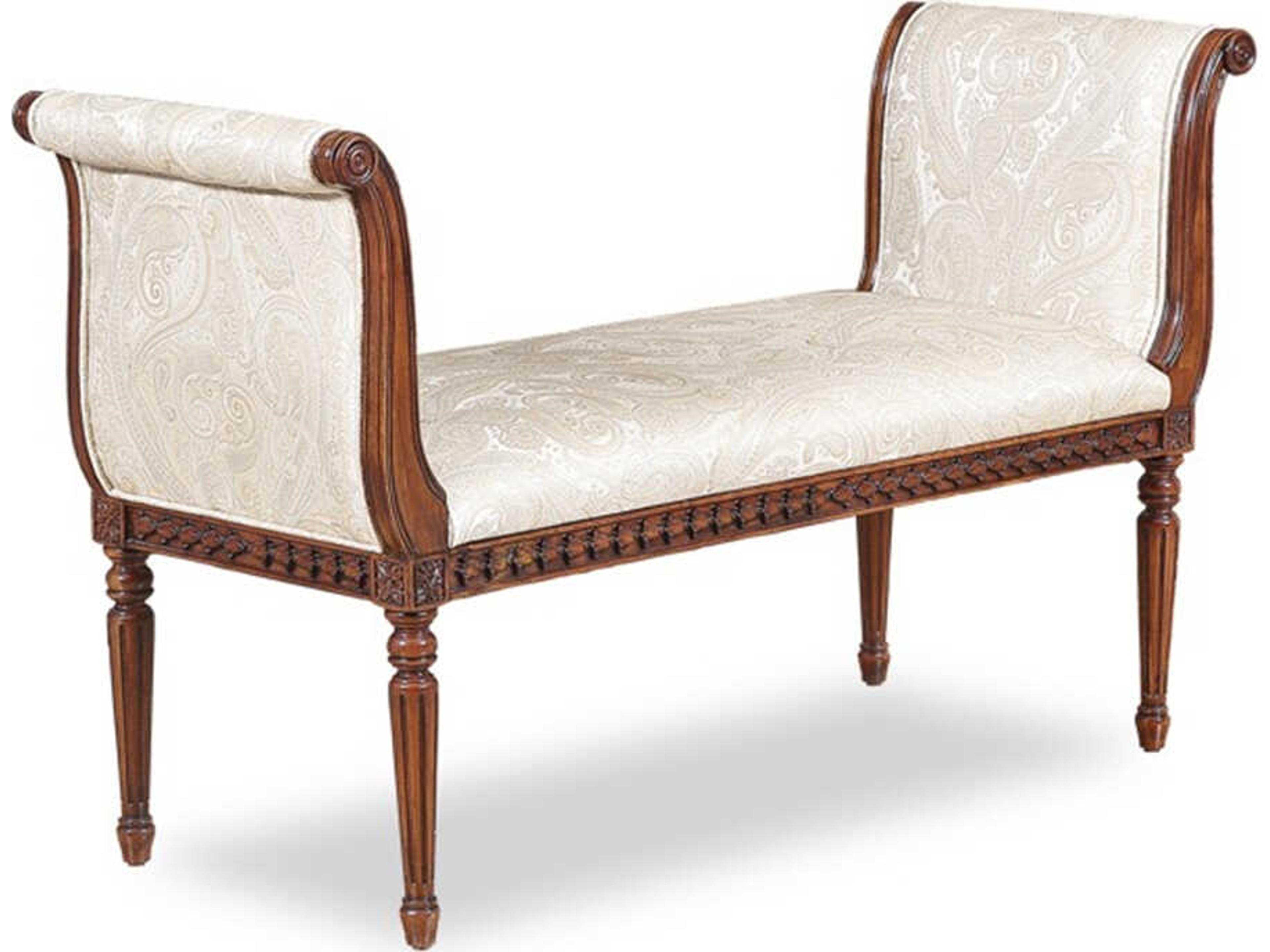 Fon Cream Upholstered Accent Bench