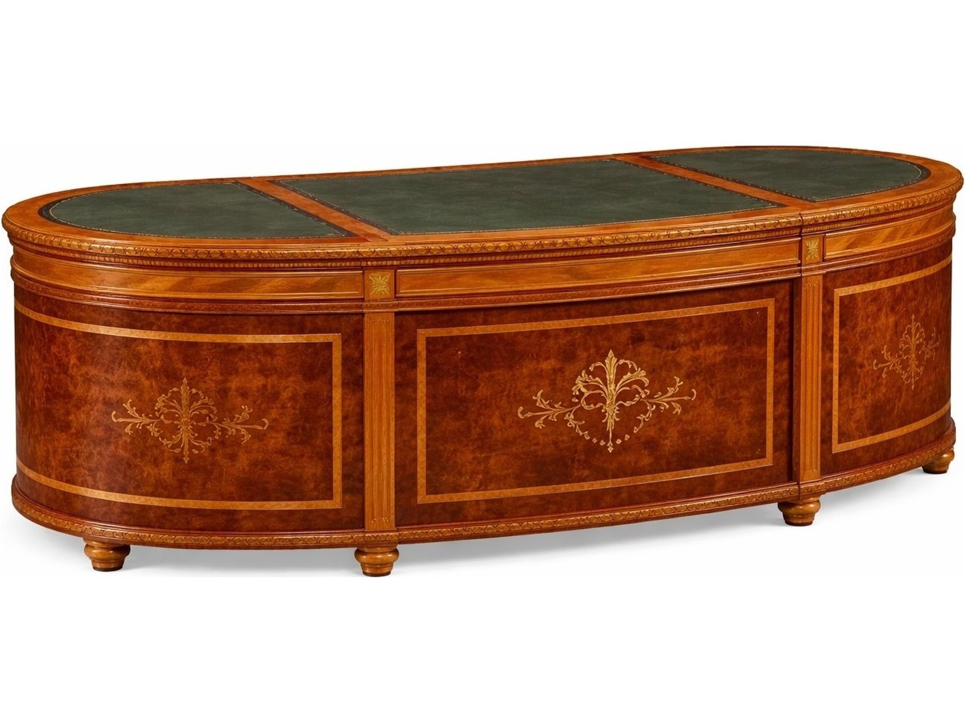 Ho Brown Solid Wood Executive Desk