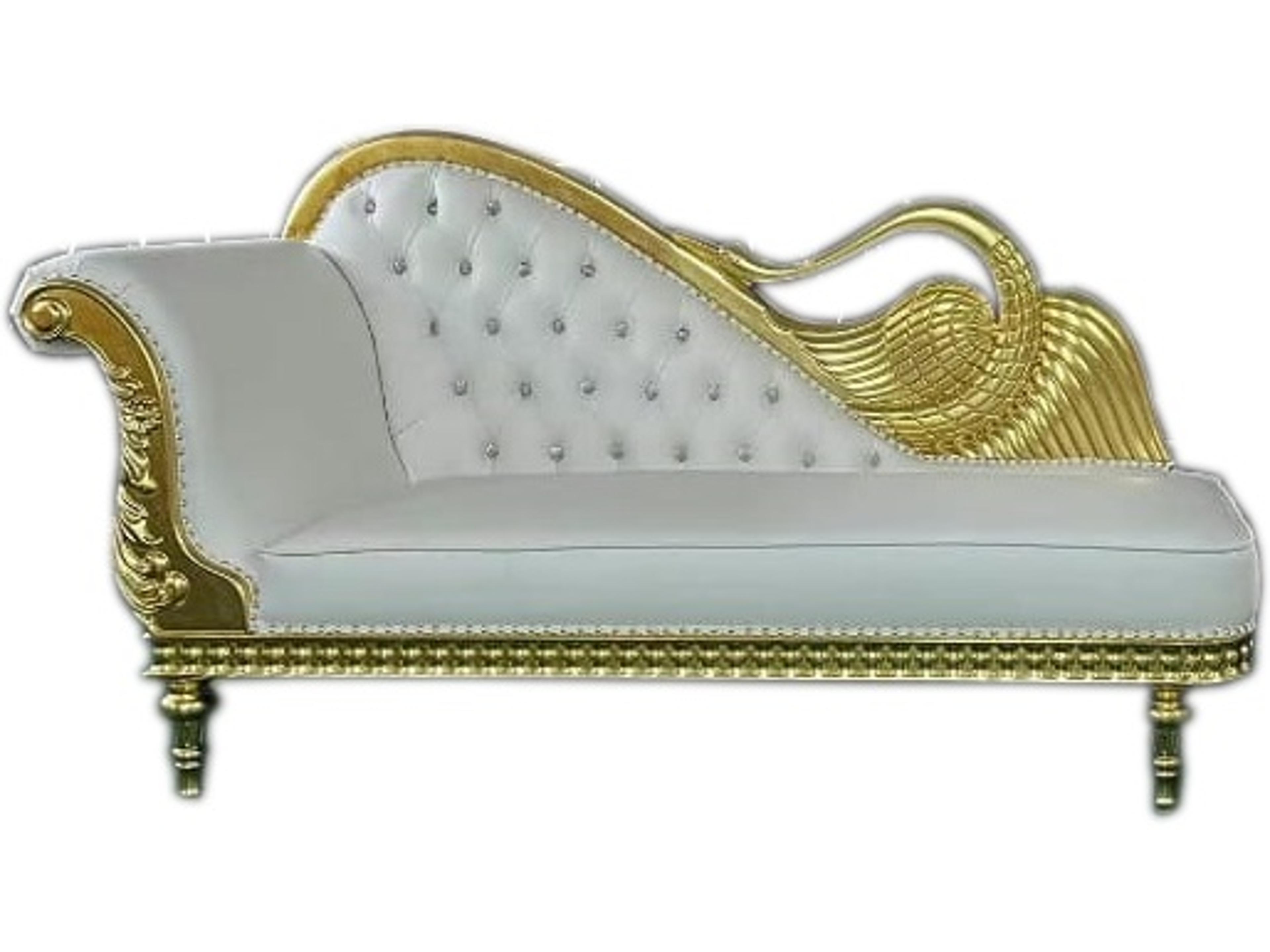Inf White Upholstered Chaise