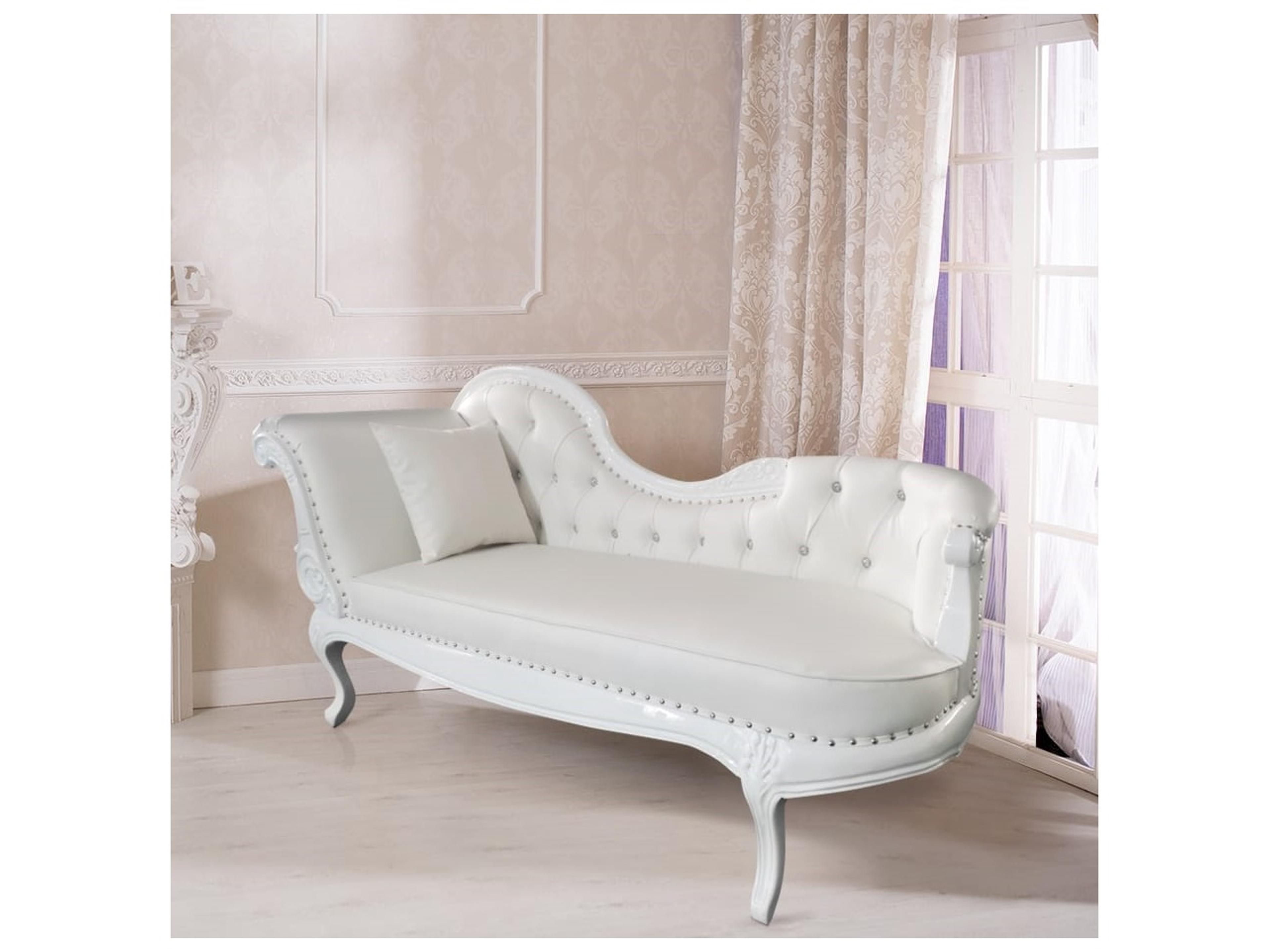 Inf White Upholstered Chaise