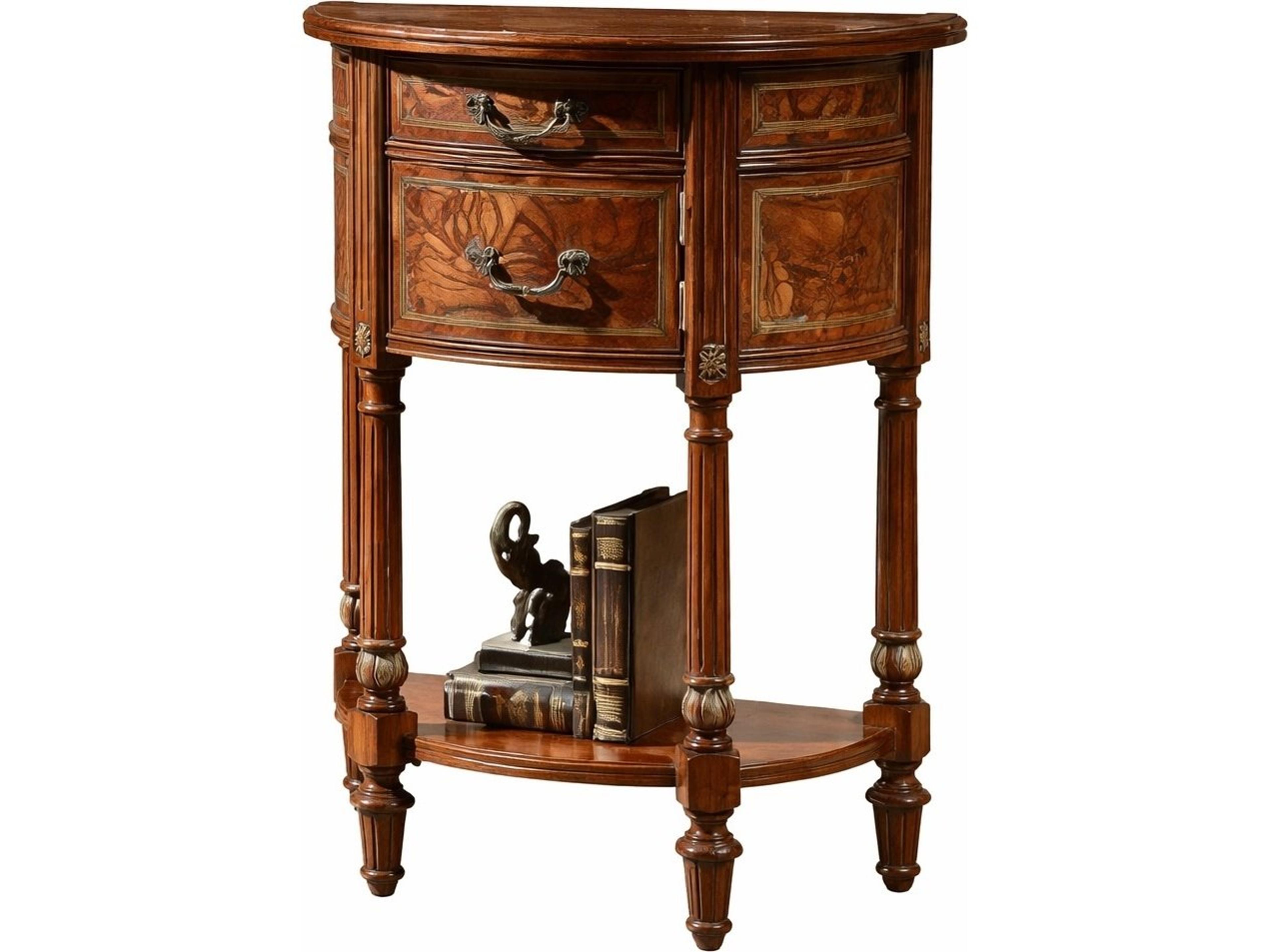 Inf Round Wood End Table