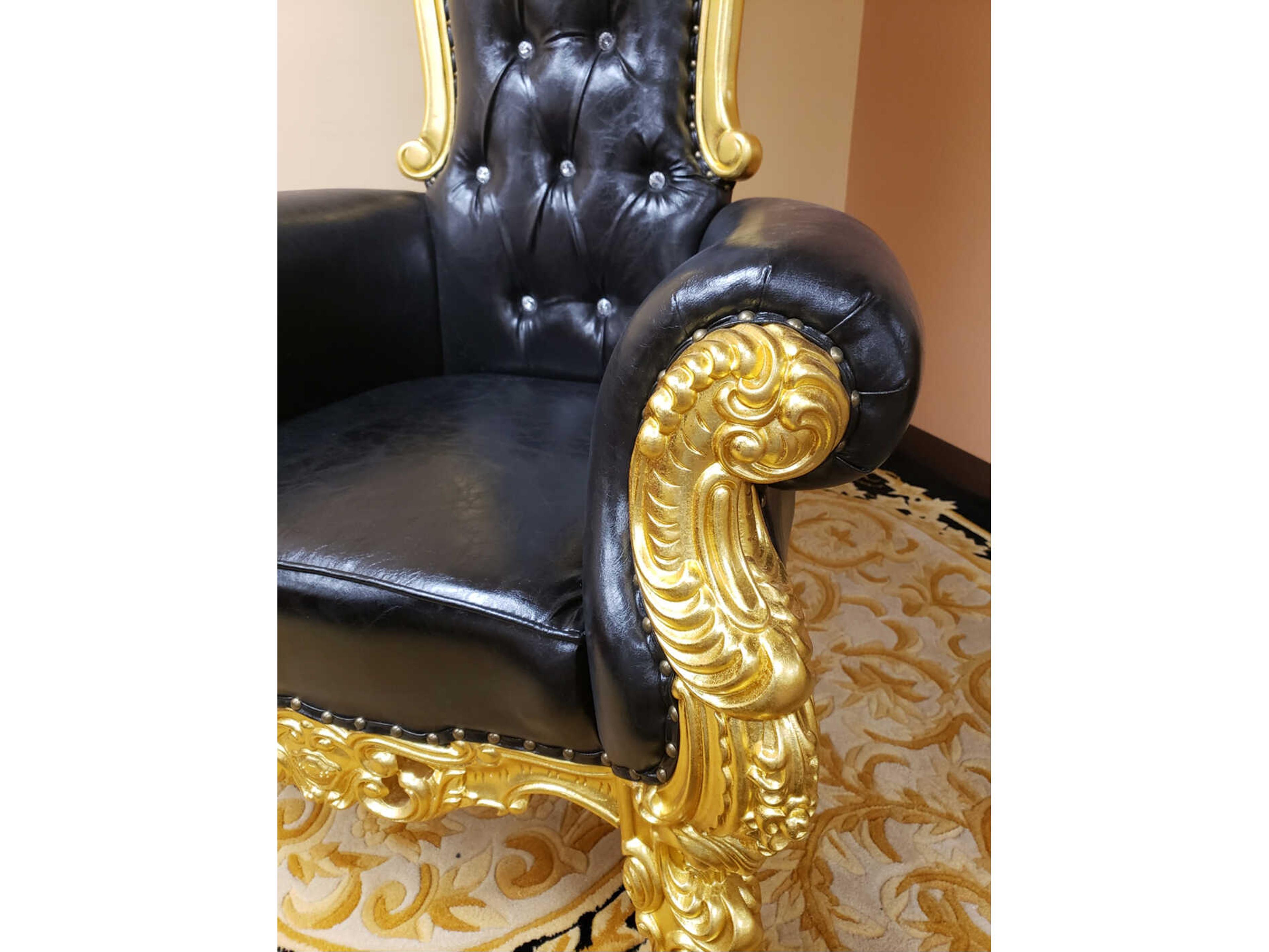 Infinity Furniture Import Inf Black Leather Club Chair