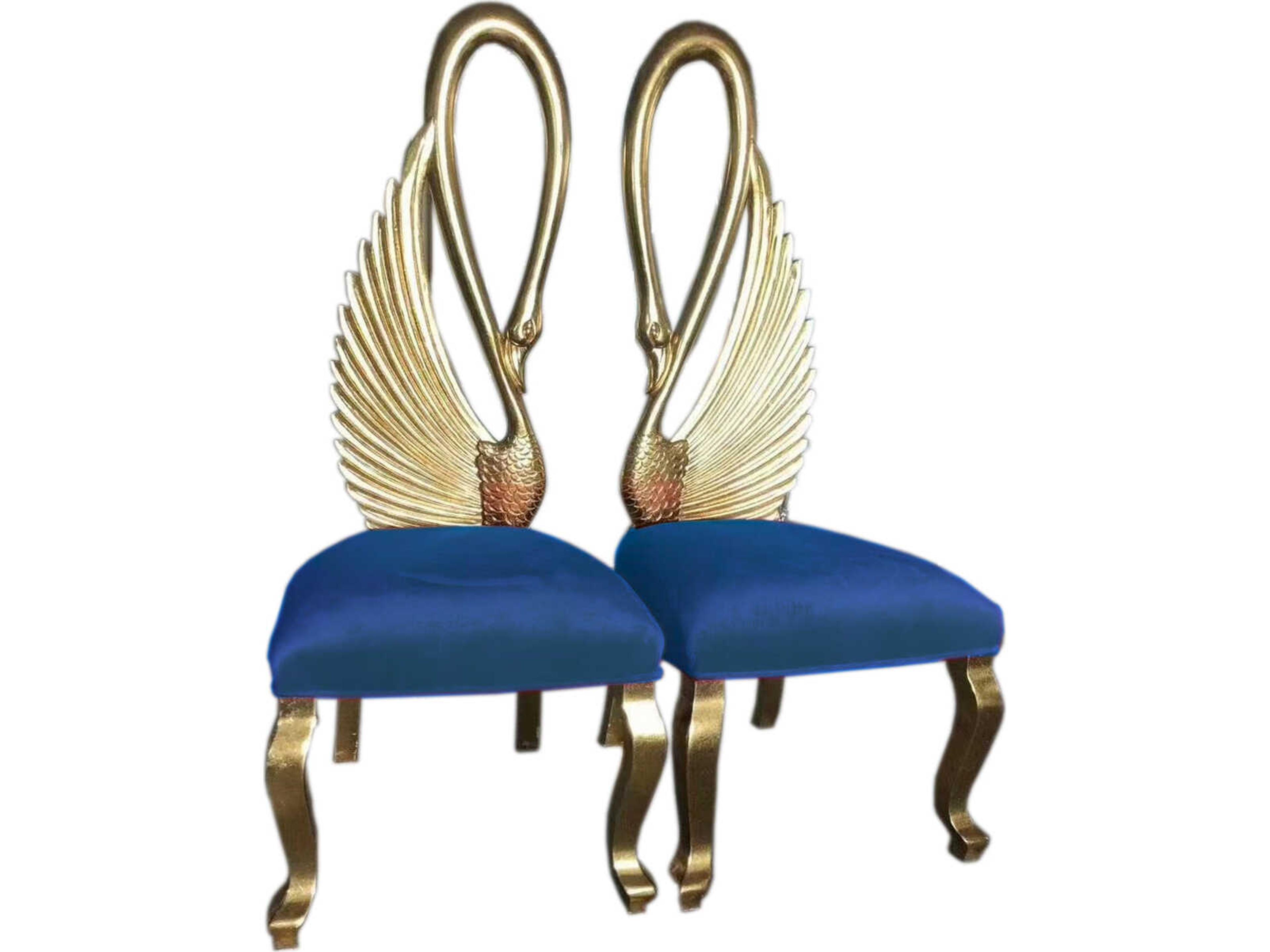 Inf Blue Velvet Club Chair