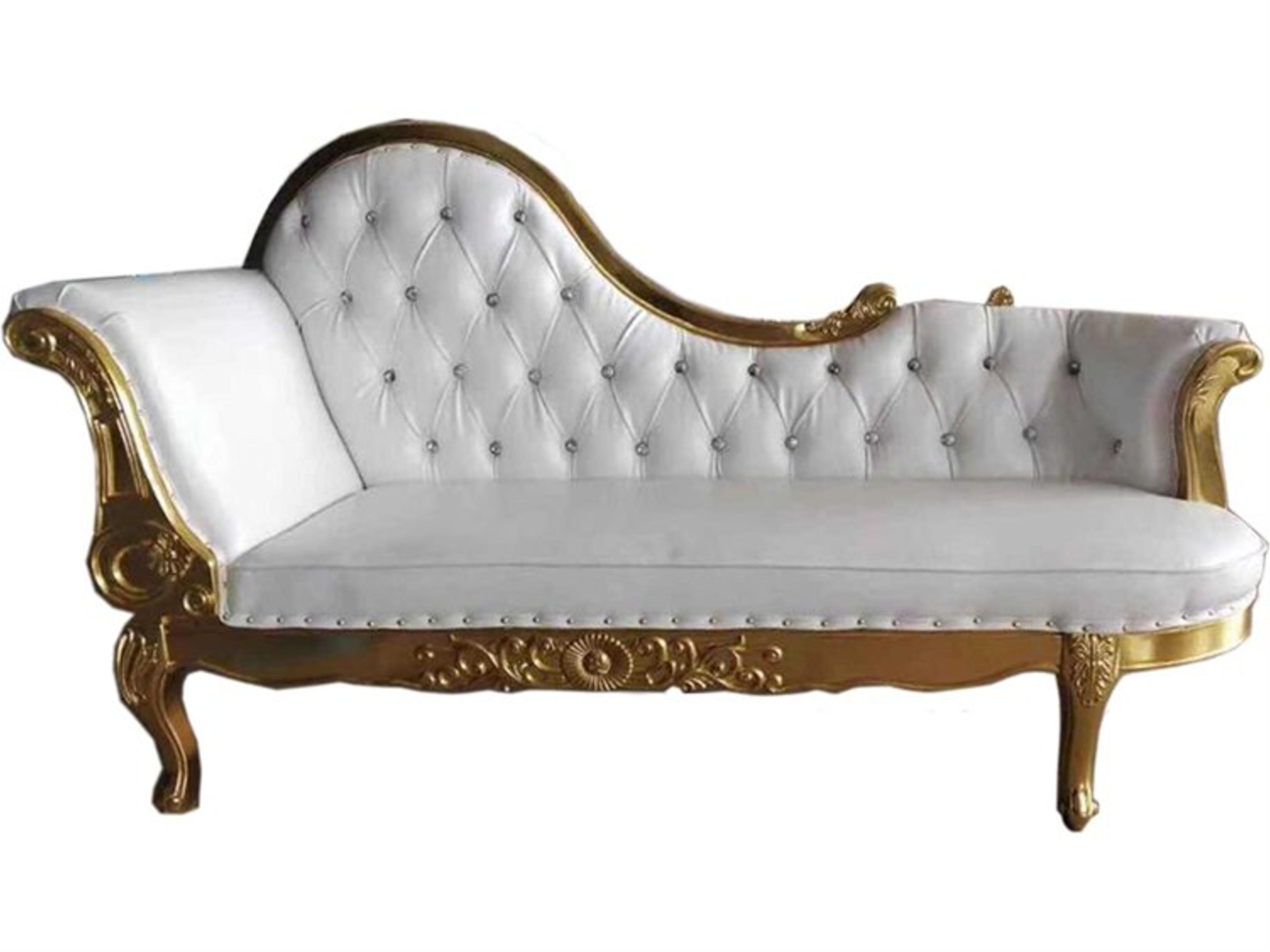 Inf White Upholstered Chaise