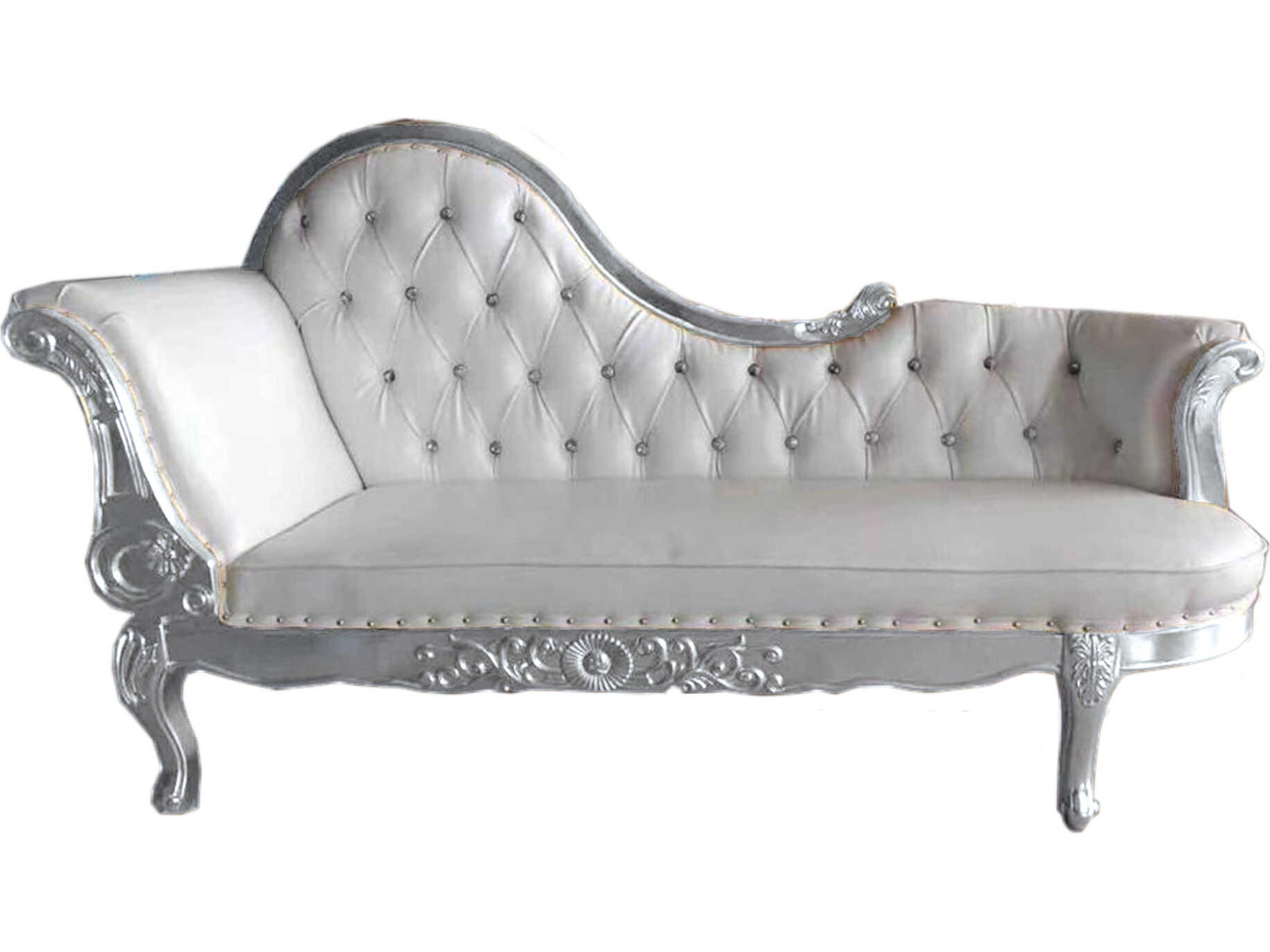 Inf White Upholstered Chaise