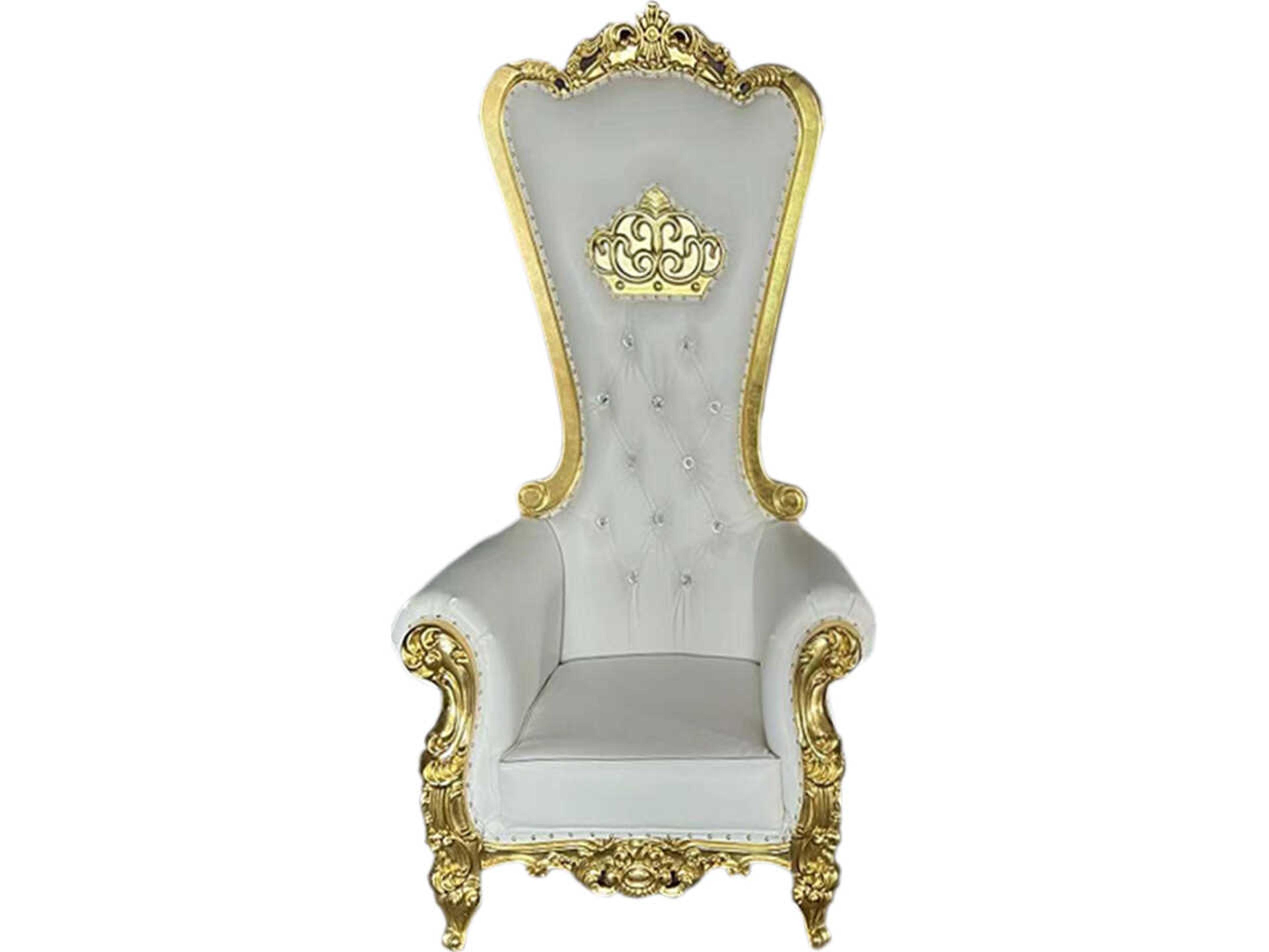 Inf White Faux Leather Club Chair