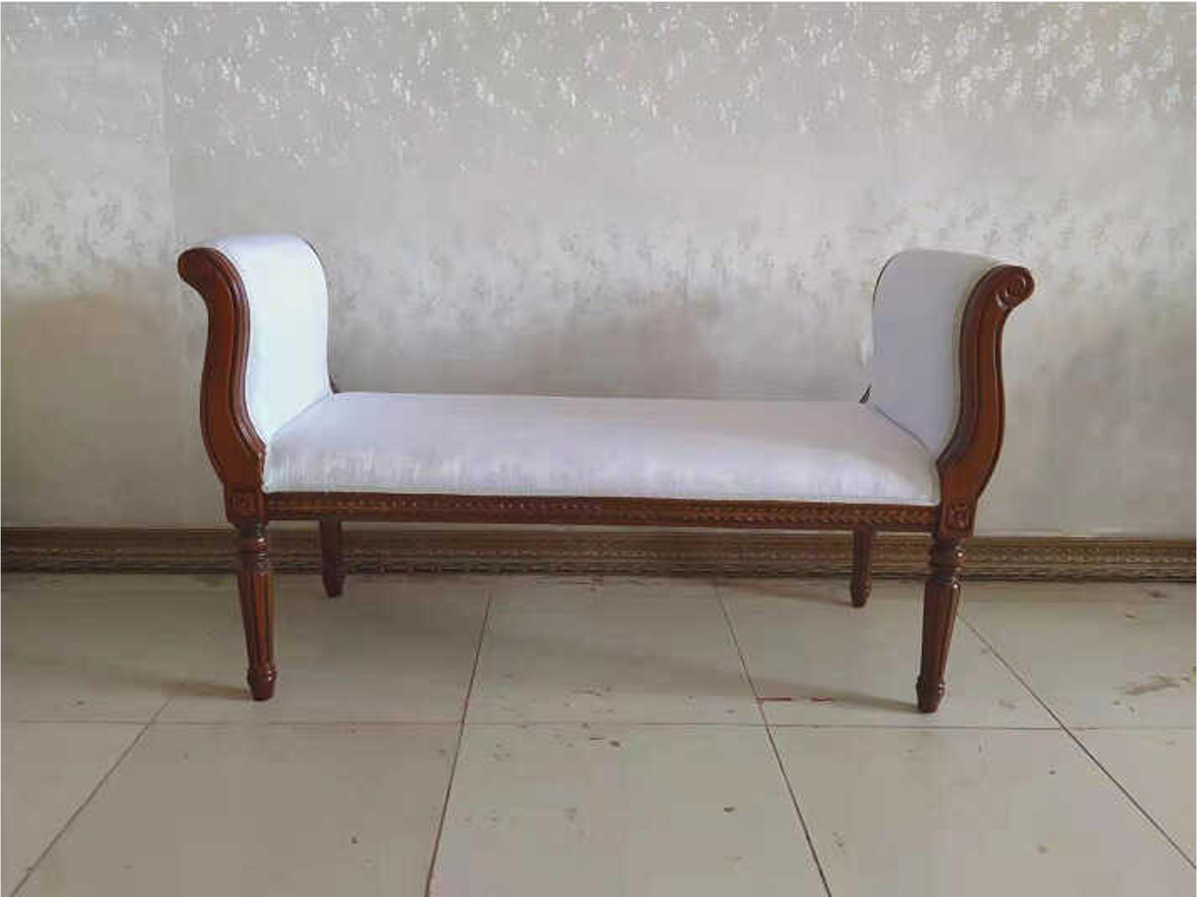 Infinity Furniture Import Infintiy Inf White Upholstered Ottoman