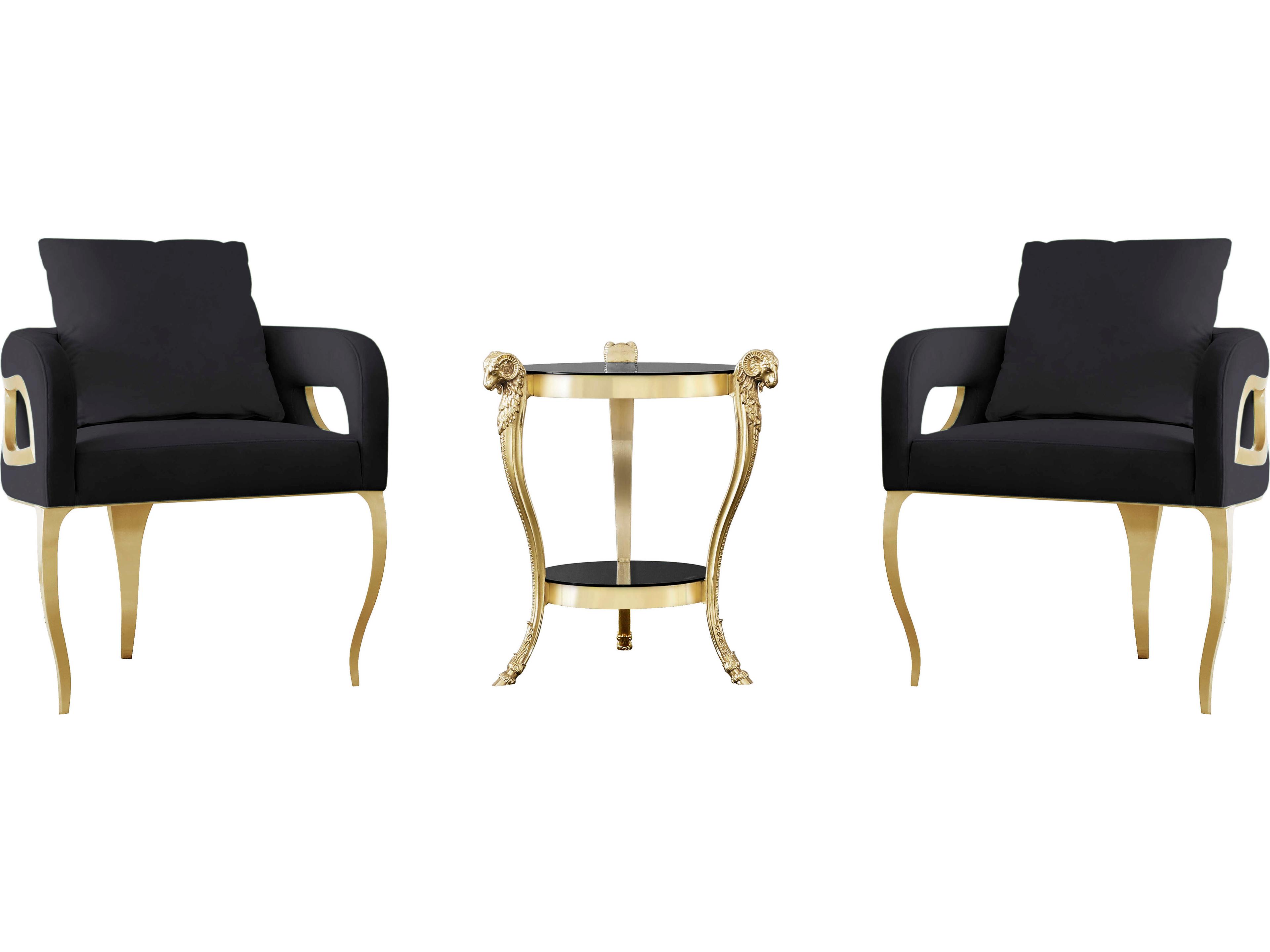 Lux-417 Black Accent Chair