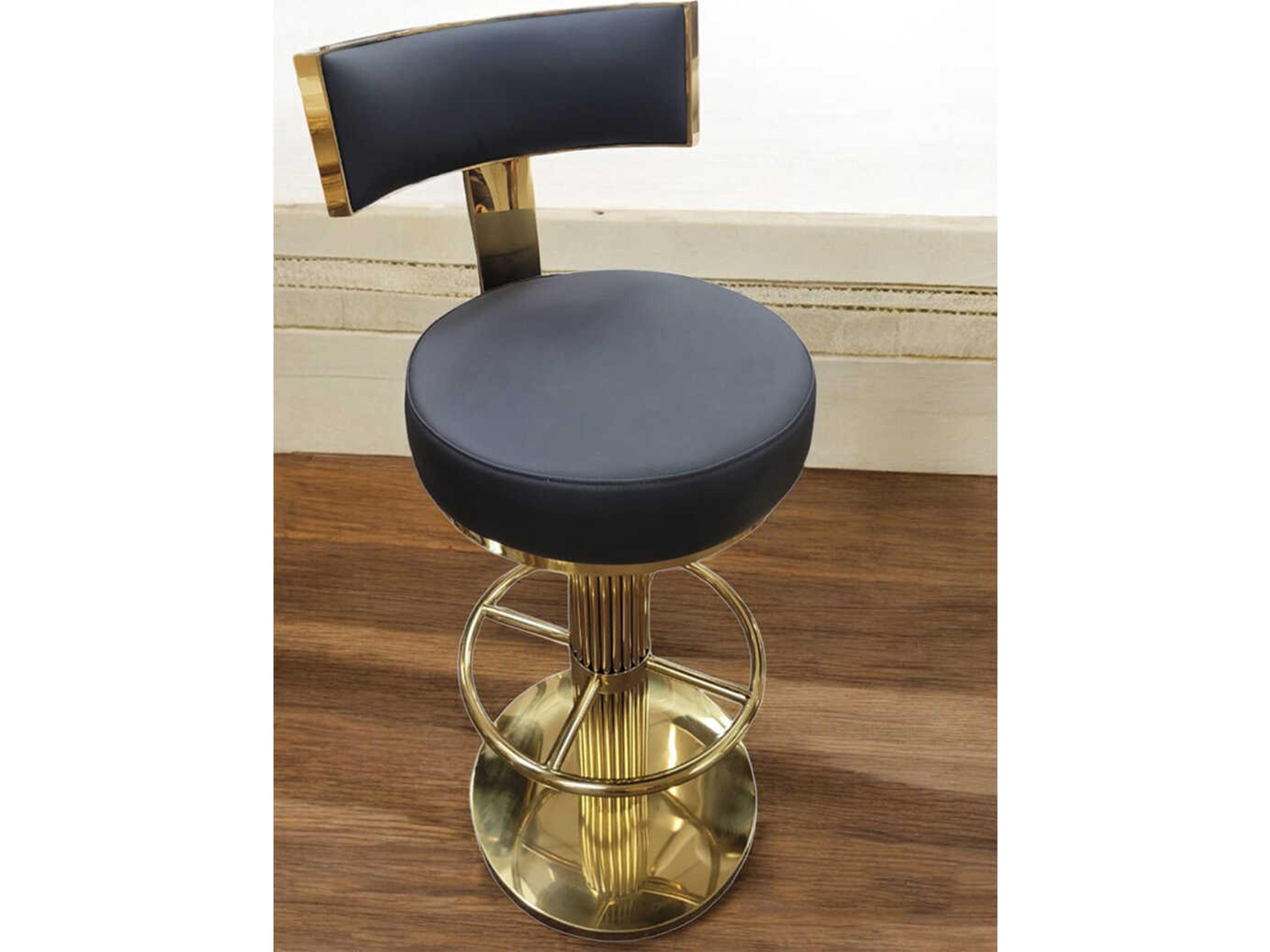 Lux-809 Faux Leather Swivel Bar Stool