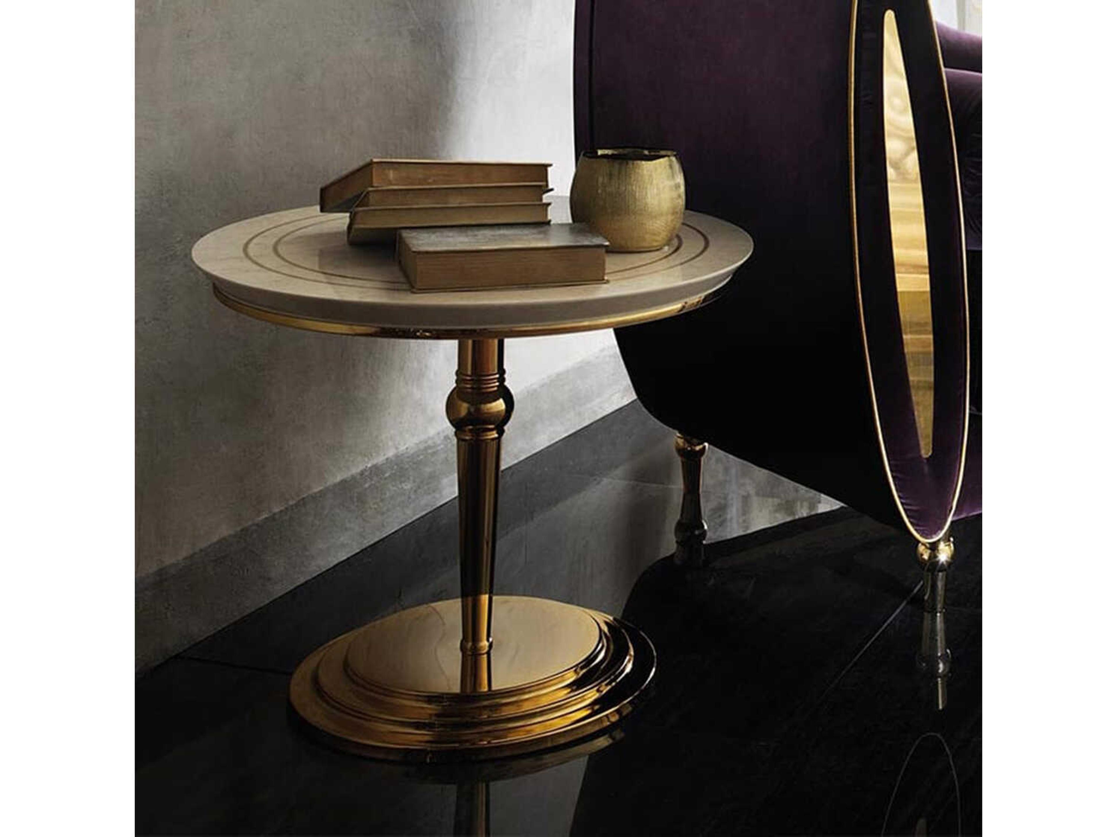 Lux-809 Round Wood End Table