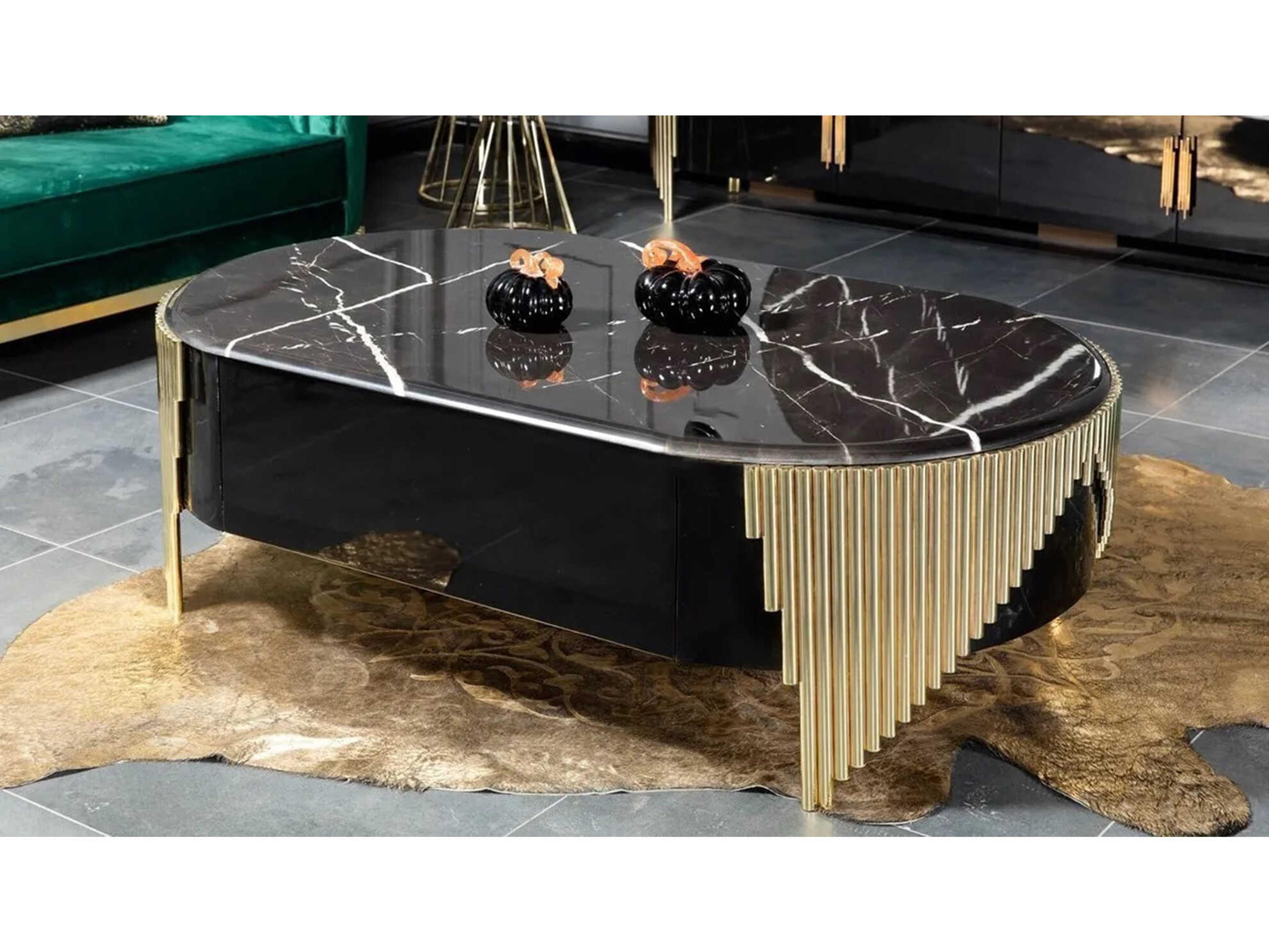 Lux-905 Oval Marble Coffee Table