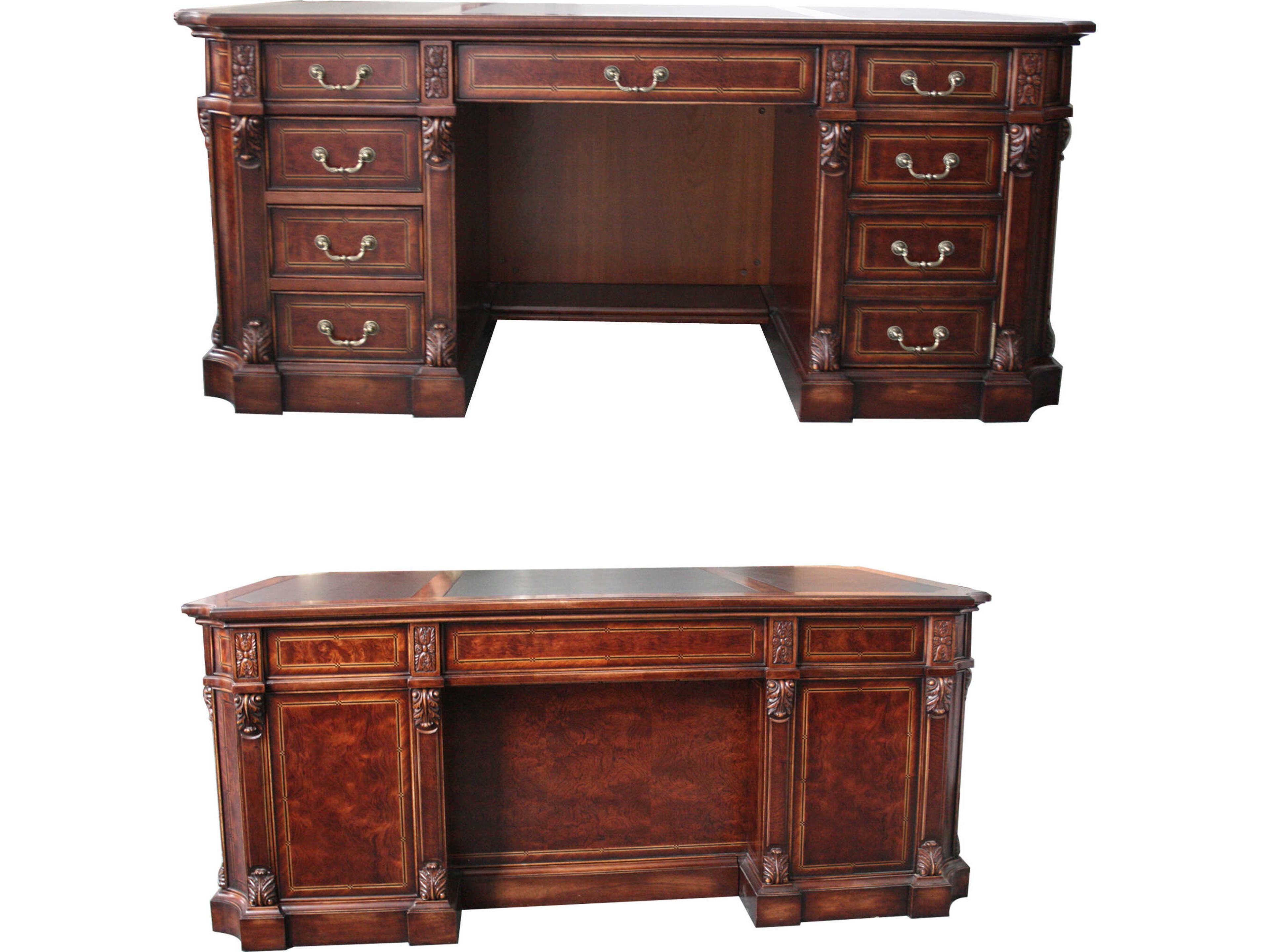 Lv-570 Cherry Wood Executive Desk