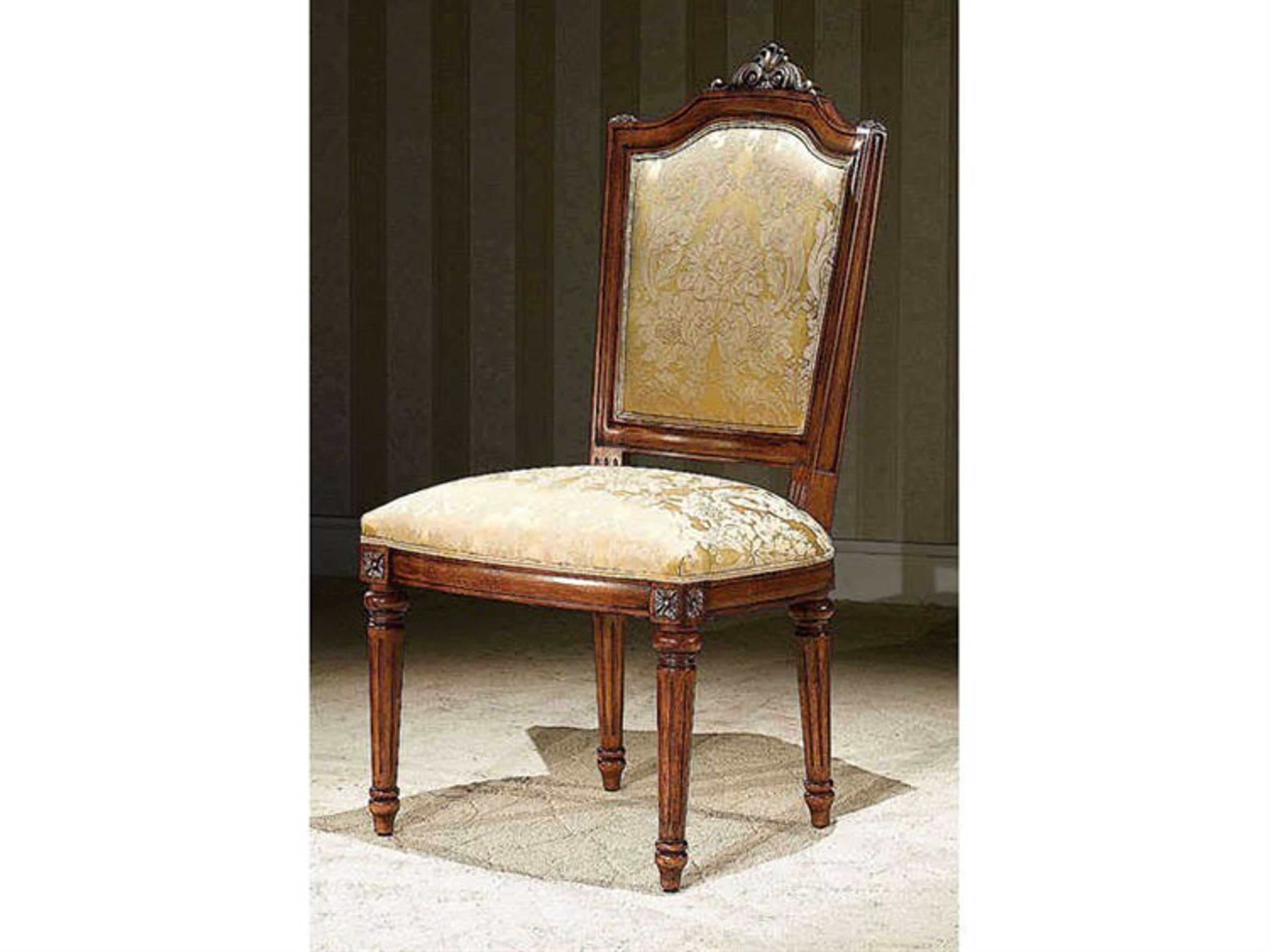 Lv-720 Solid Wood Champagne Upholstered Armless Dining Chair