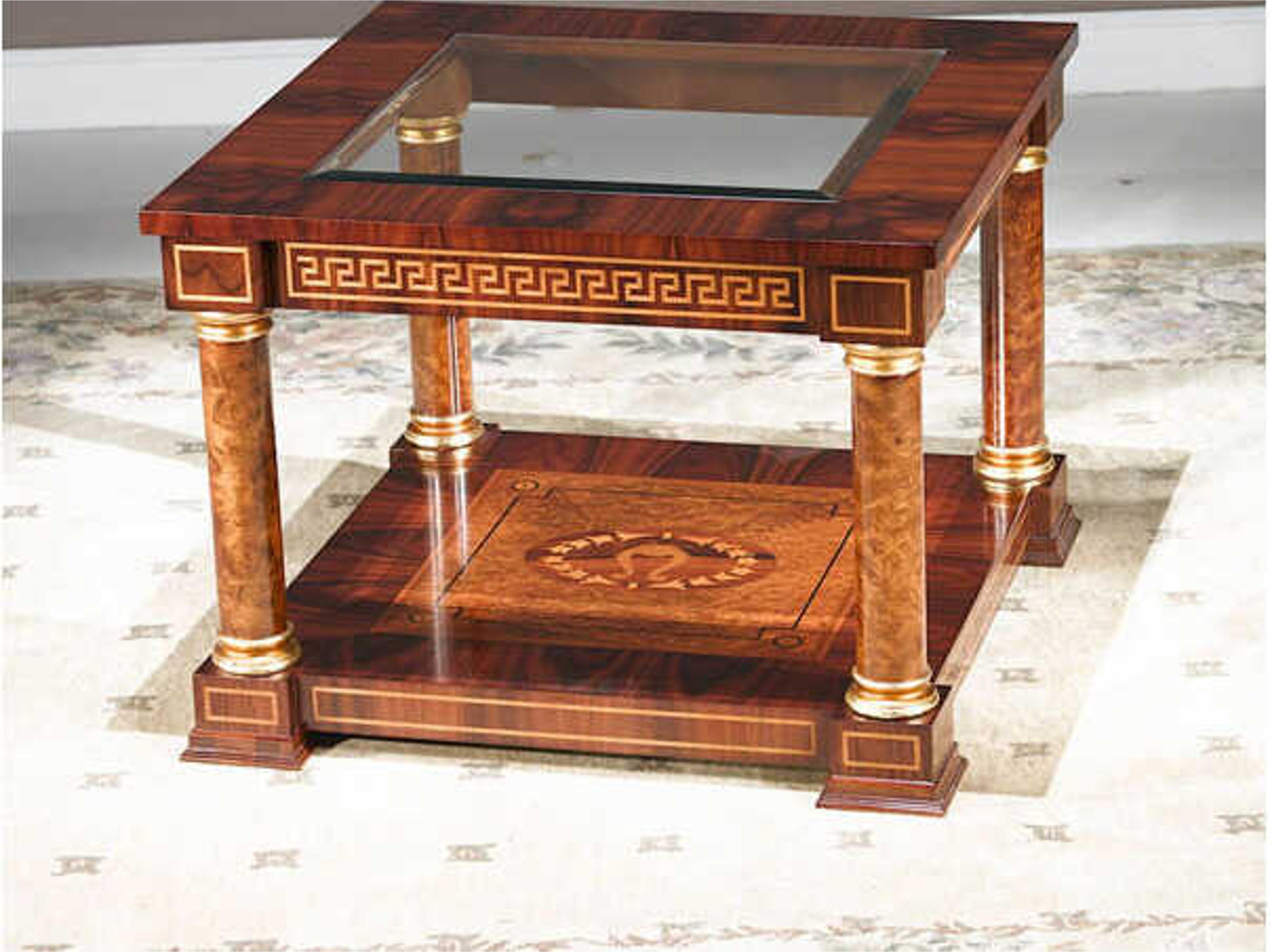 Infintiy Op Square Wood End Table