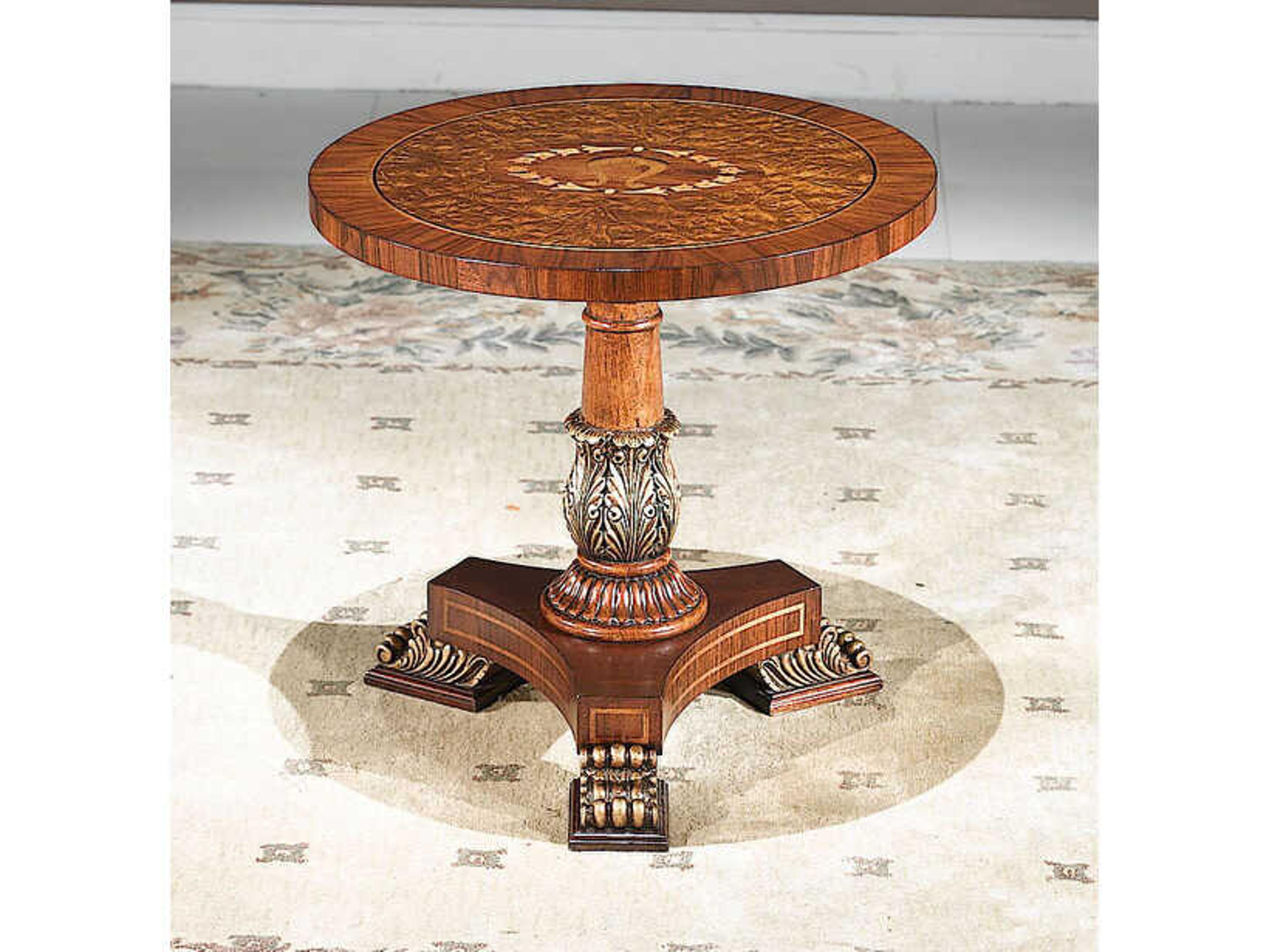 Op-635 Round Wood End Table