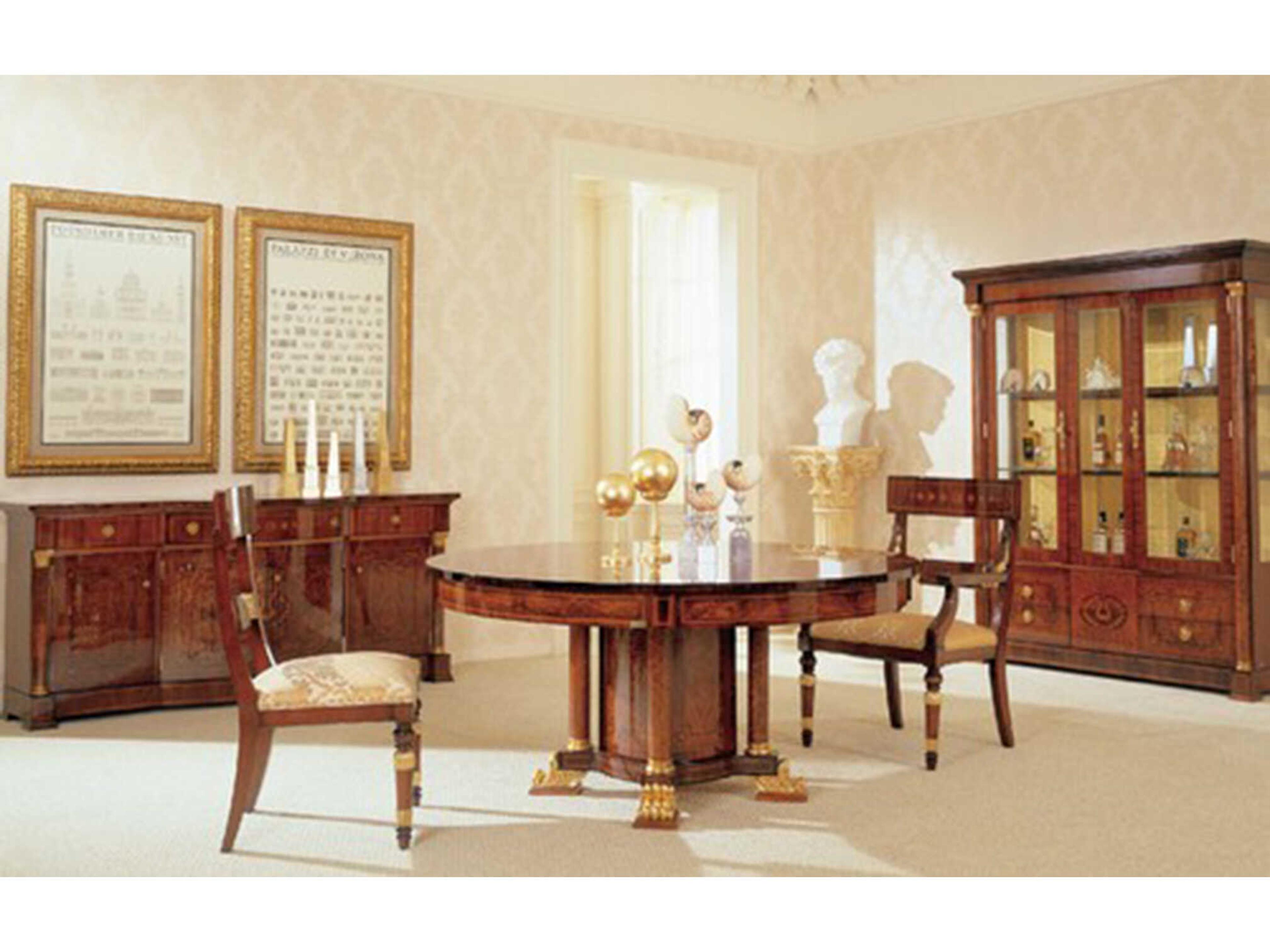 Op-712 Round Wood Dining Table