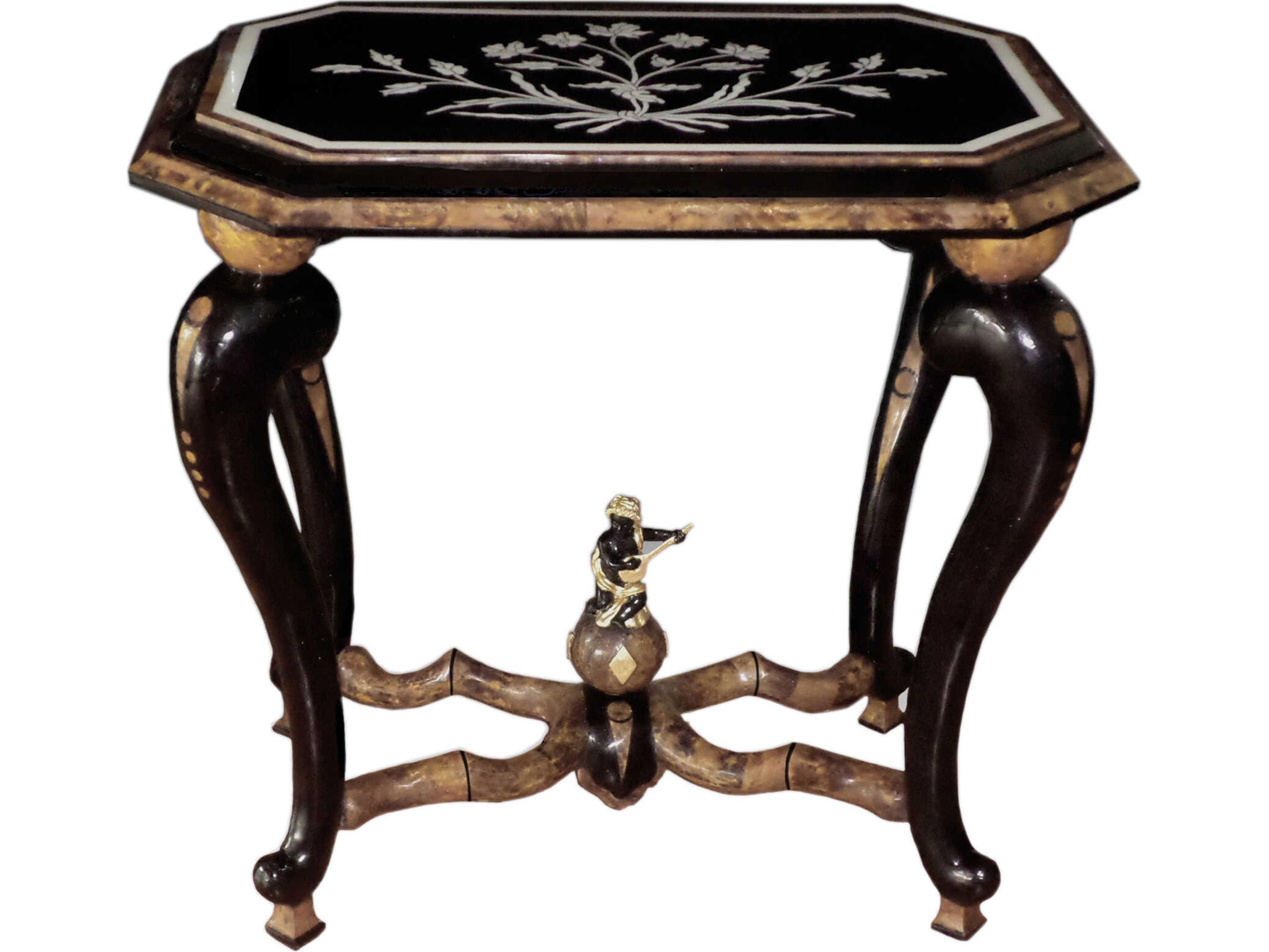 Rst-yp Octagon Marble End Table