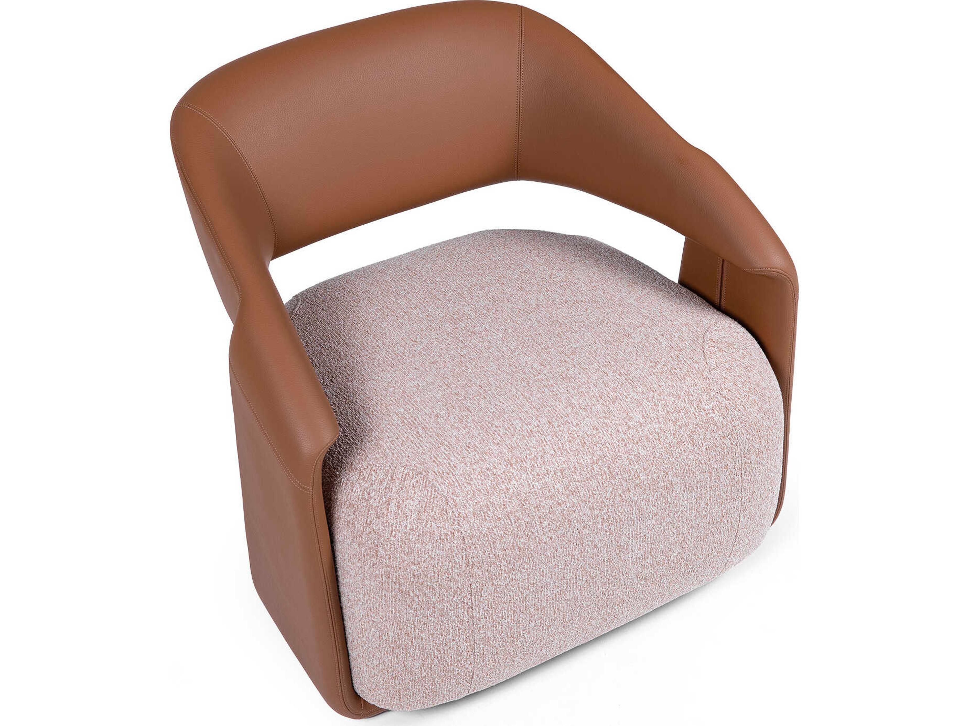 Infinity Furniture Import Stnde Brown Leather Accent Chair