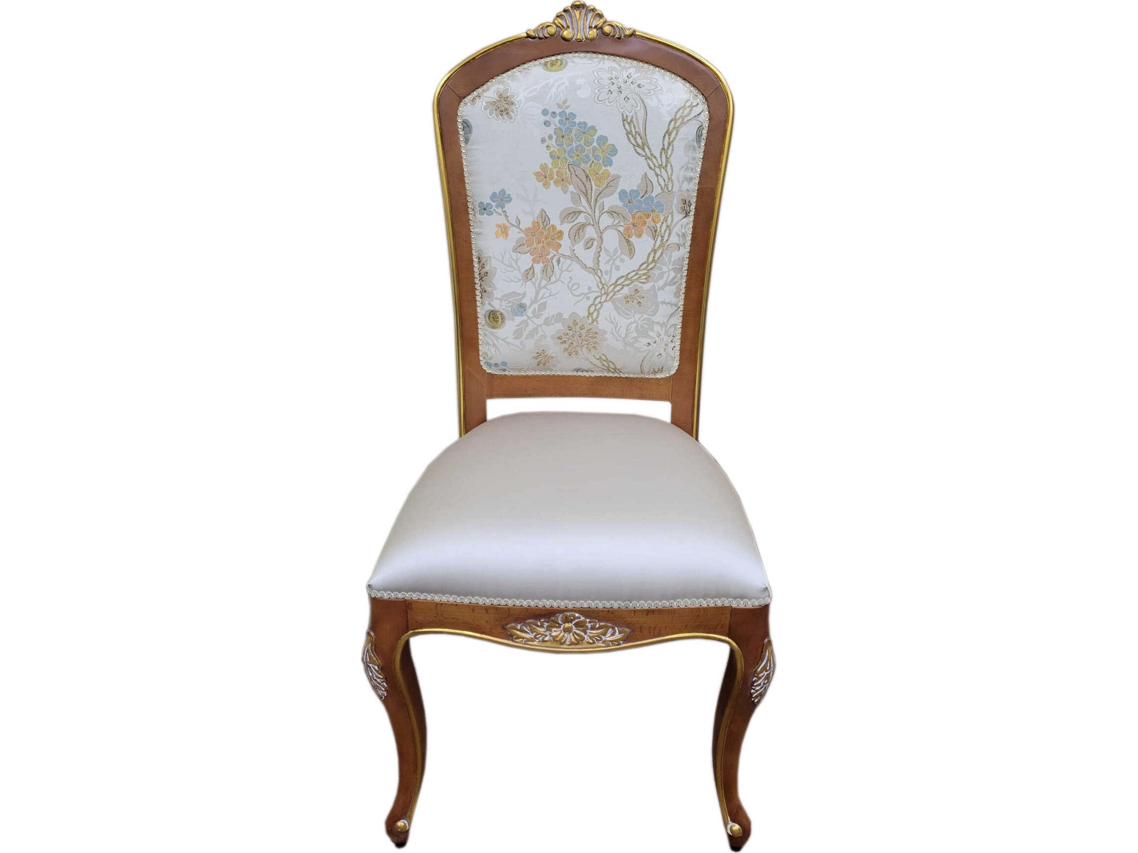 Infintiy Y06 Walnut Wood Brown Upholstered Armless Dining Chair