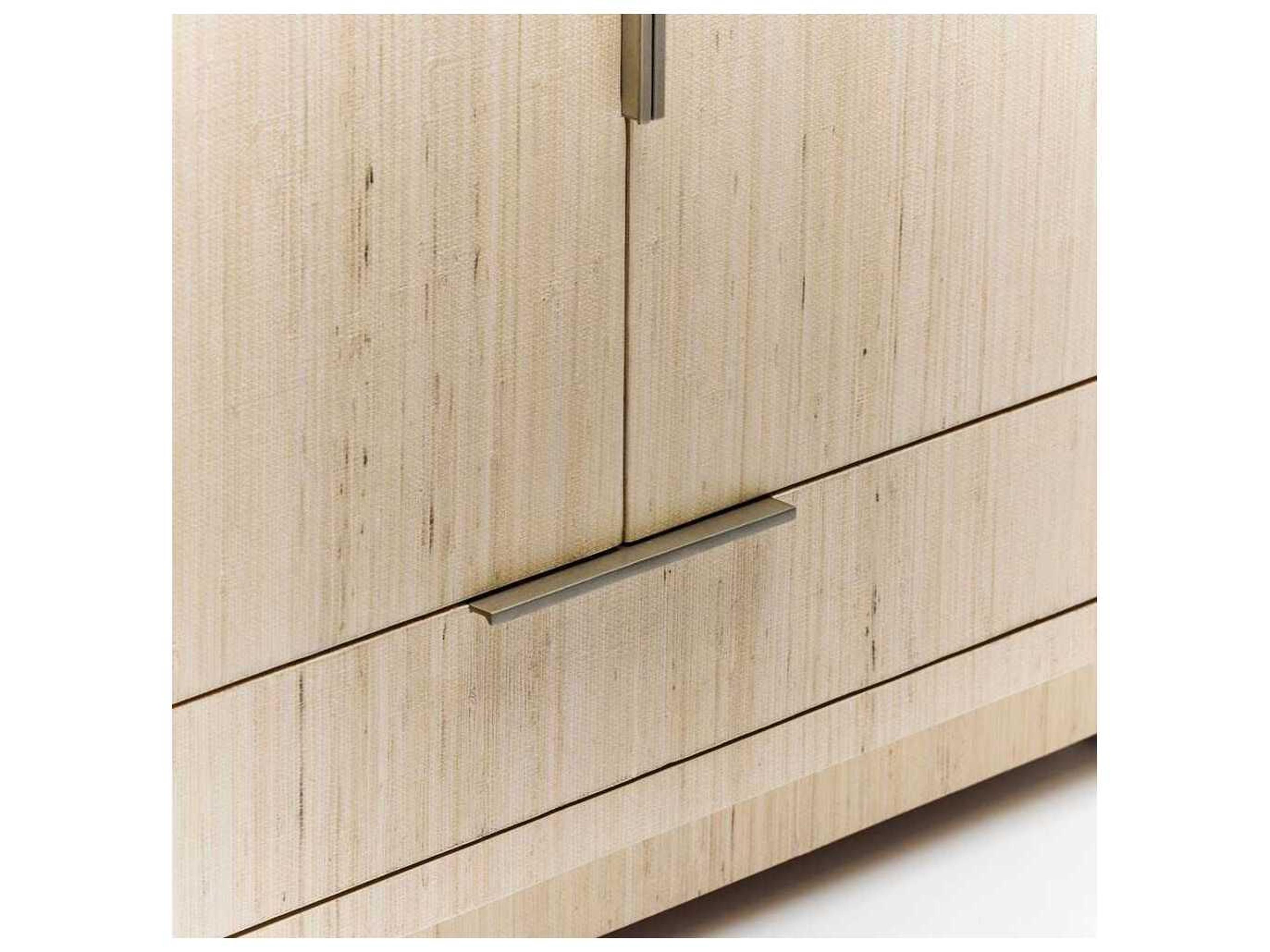 Interlude Home Montaigne Natural Champagne Silver Bar Cabinet