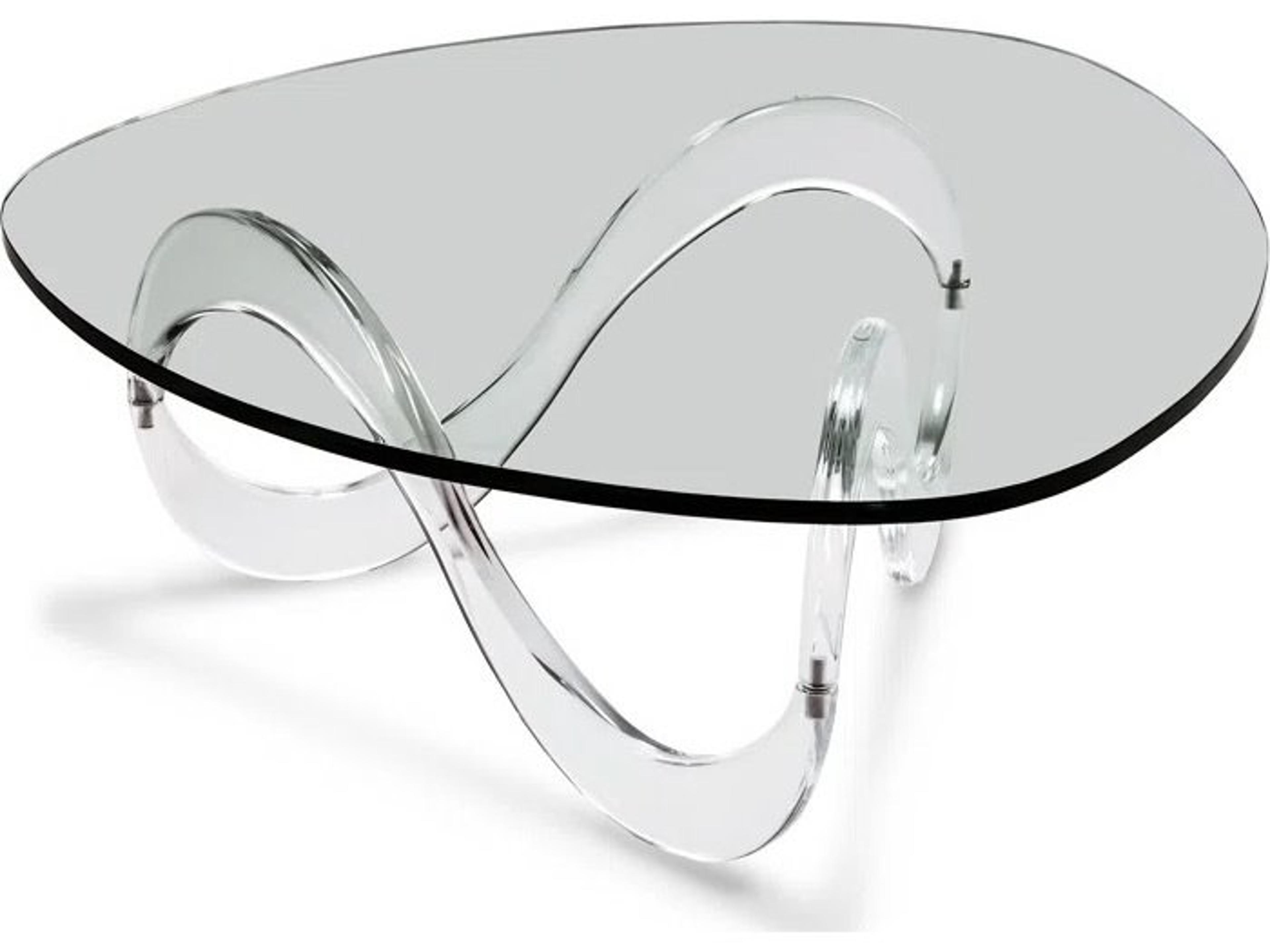 Clear Glass Coffee Table Modern Acrylic