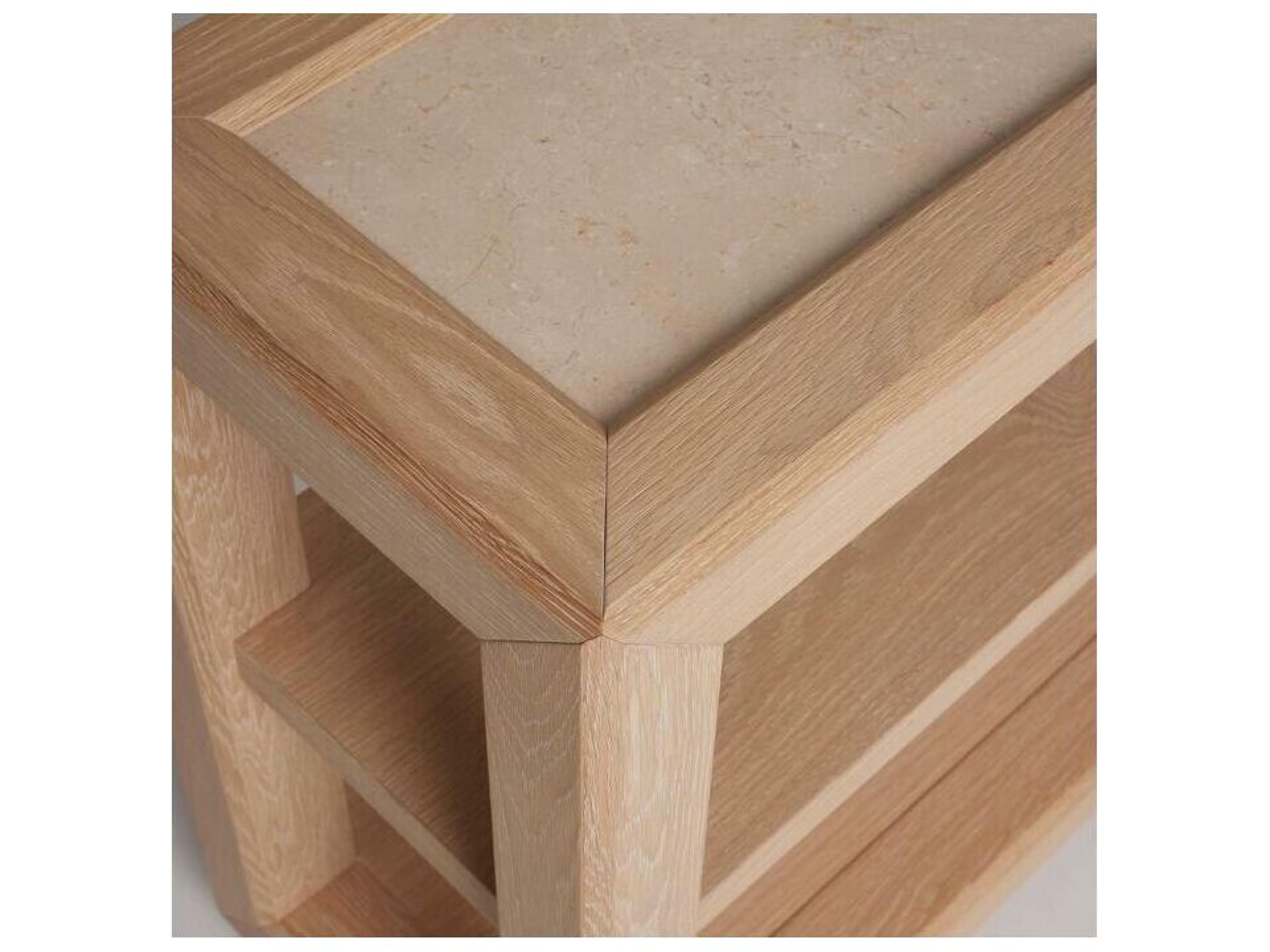 Interlude Home Walsh Rectangular Marble Saddle Honey Console Table