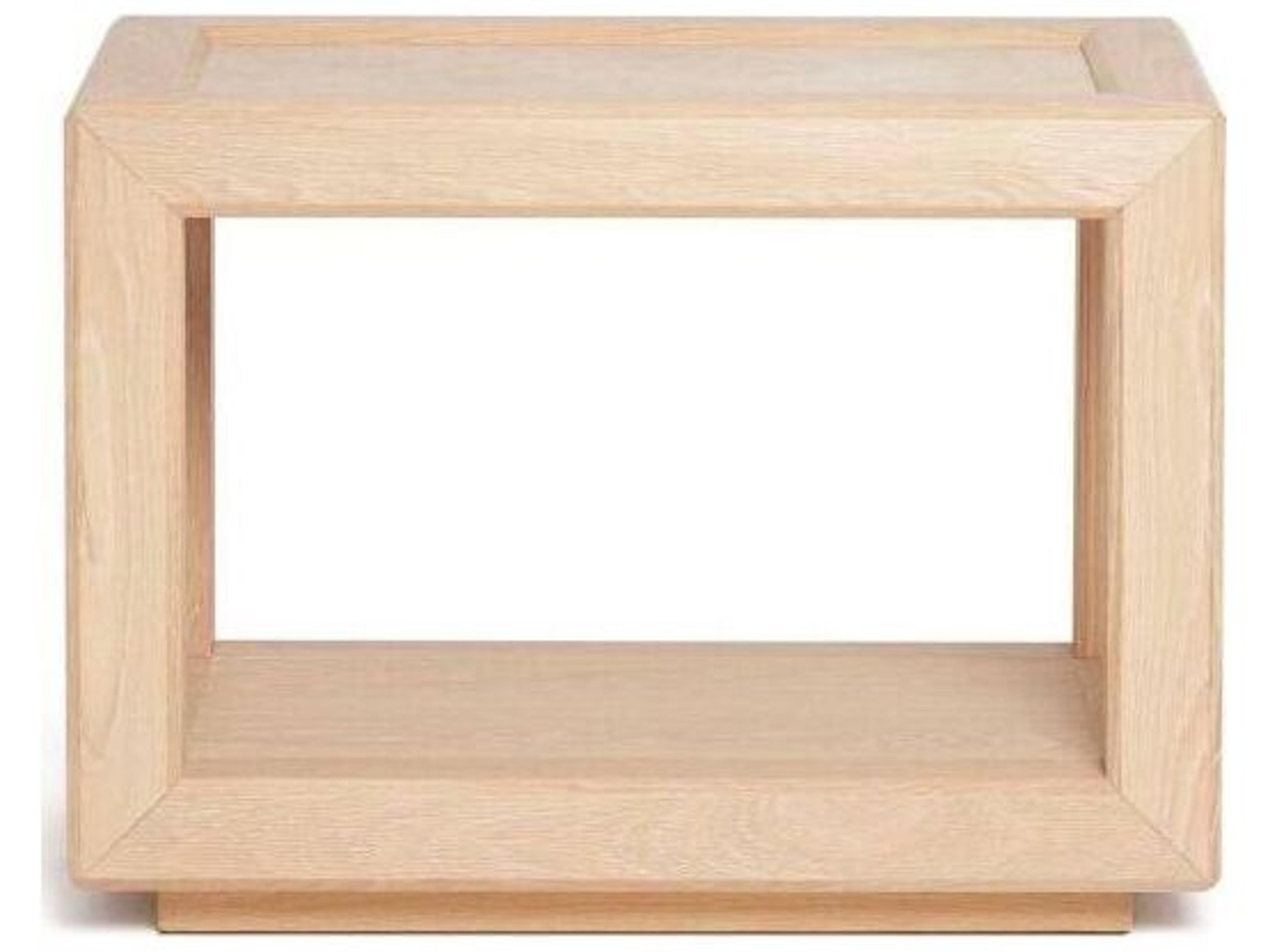 Interlude Home Walsh Rectangular Marble Saddle Honey End Table