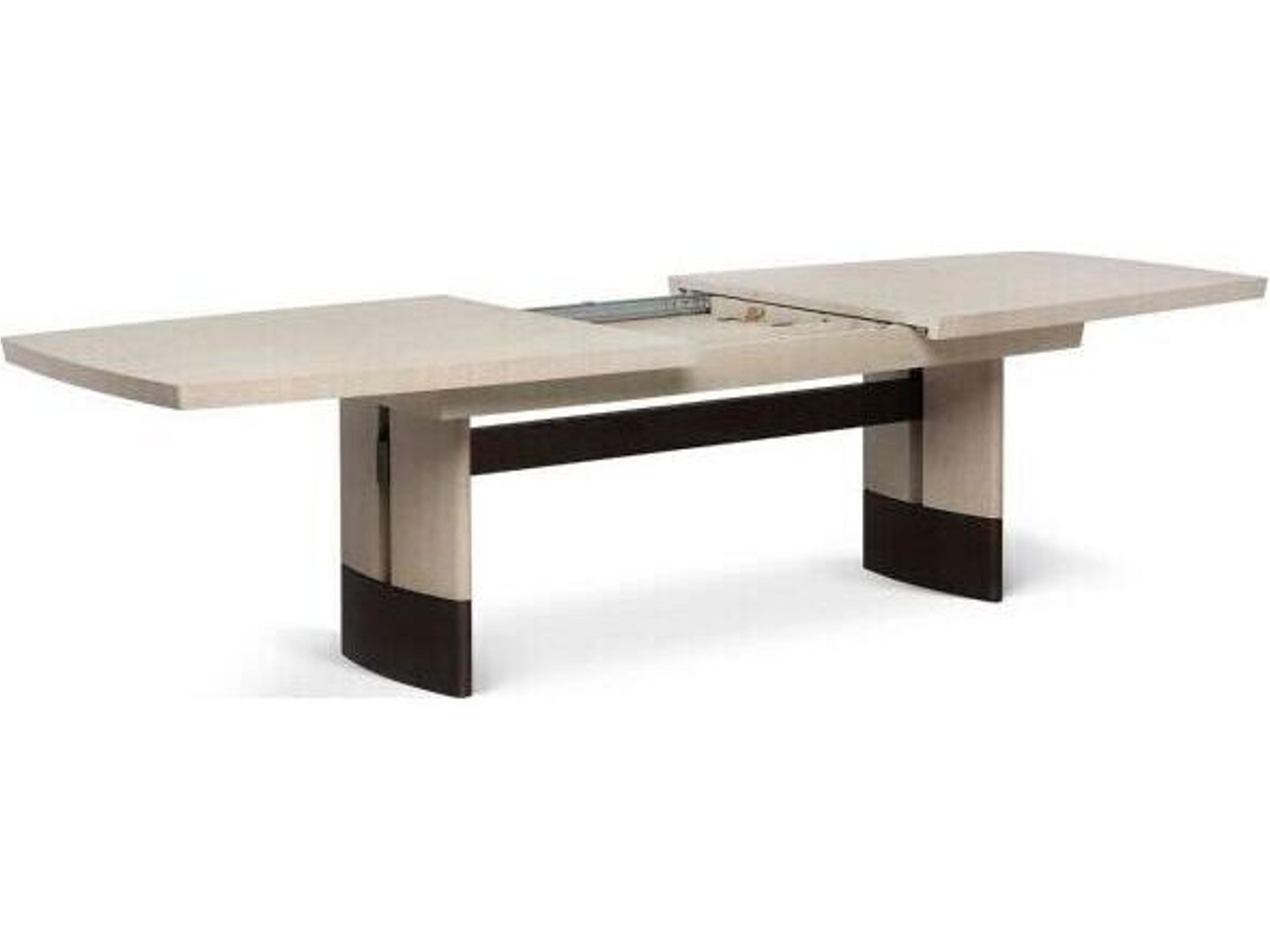 Interlude Home Boynton Rectangular Wood Cliffside Classic Bronze Dining Table