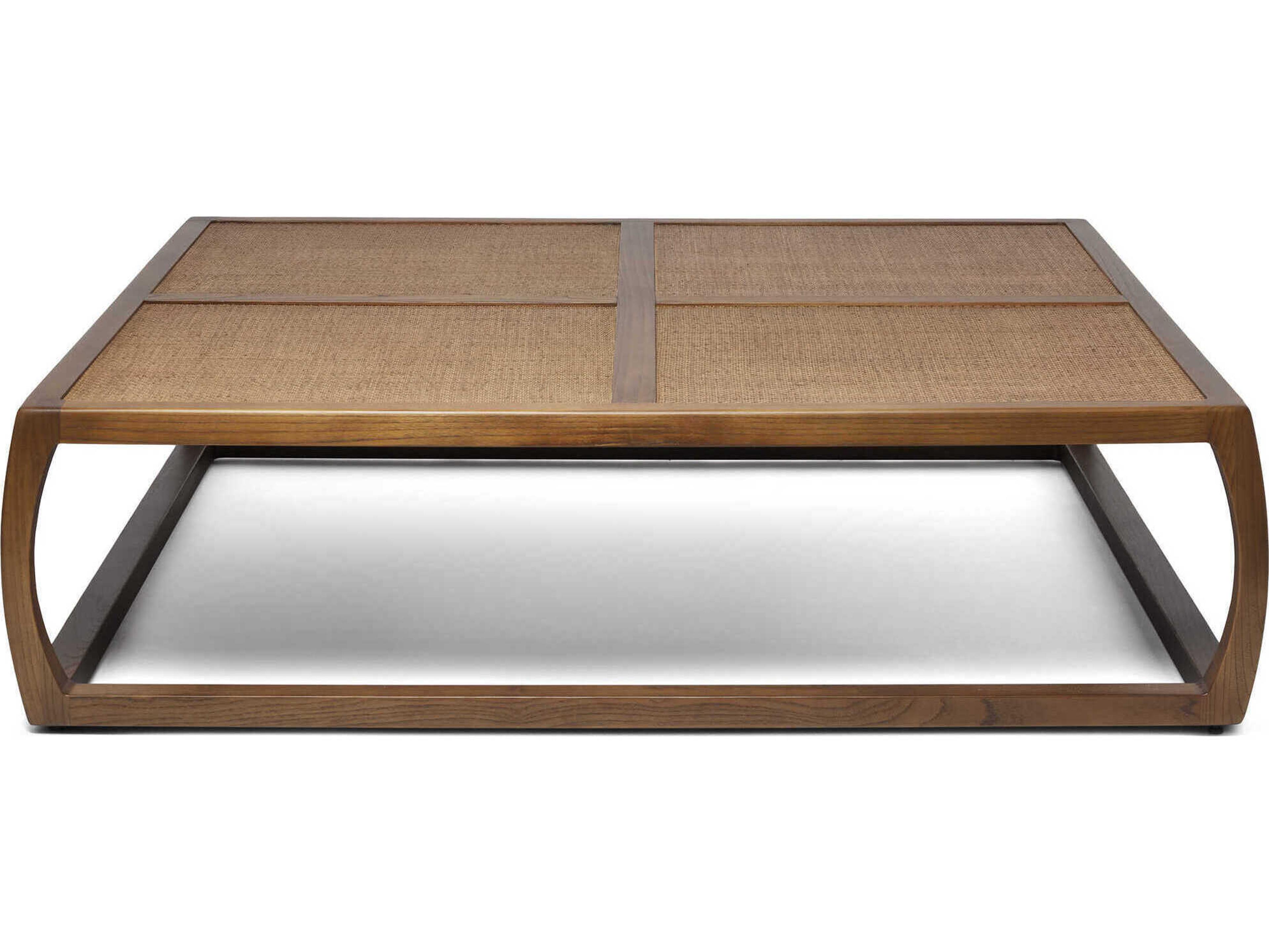 Interlude Home Wandsworth Square Wood Pecan Coffee Table