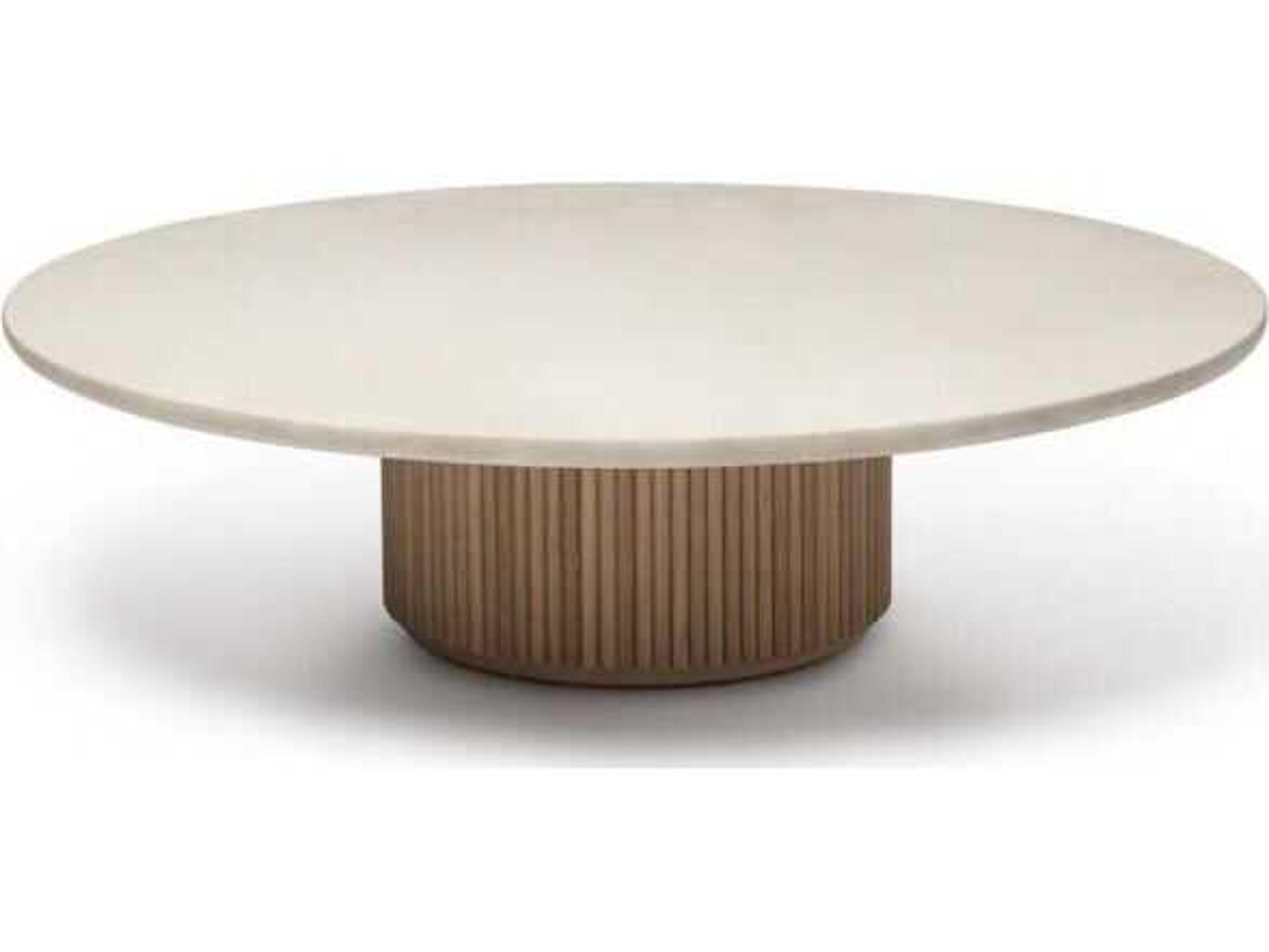 Laurel Round Marble Coffee Table