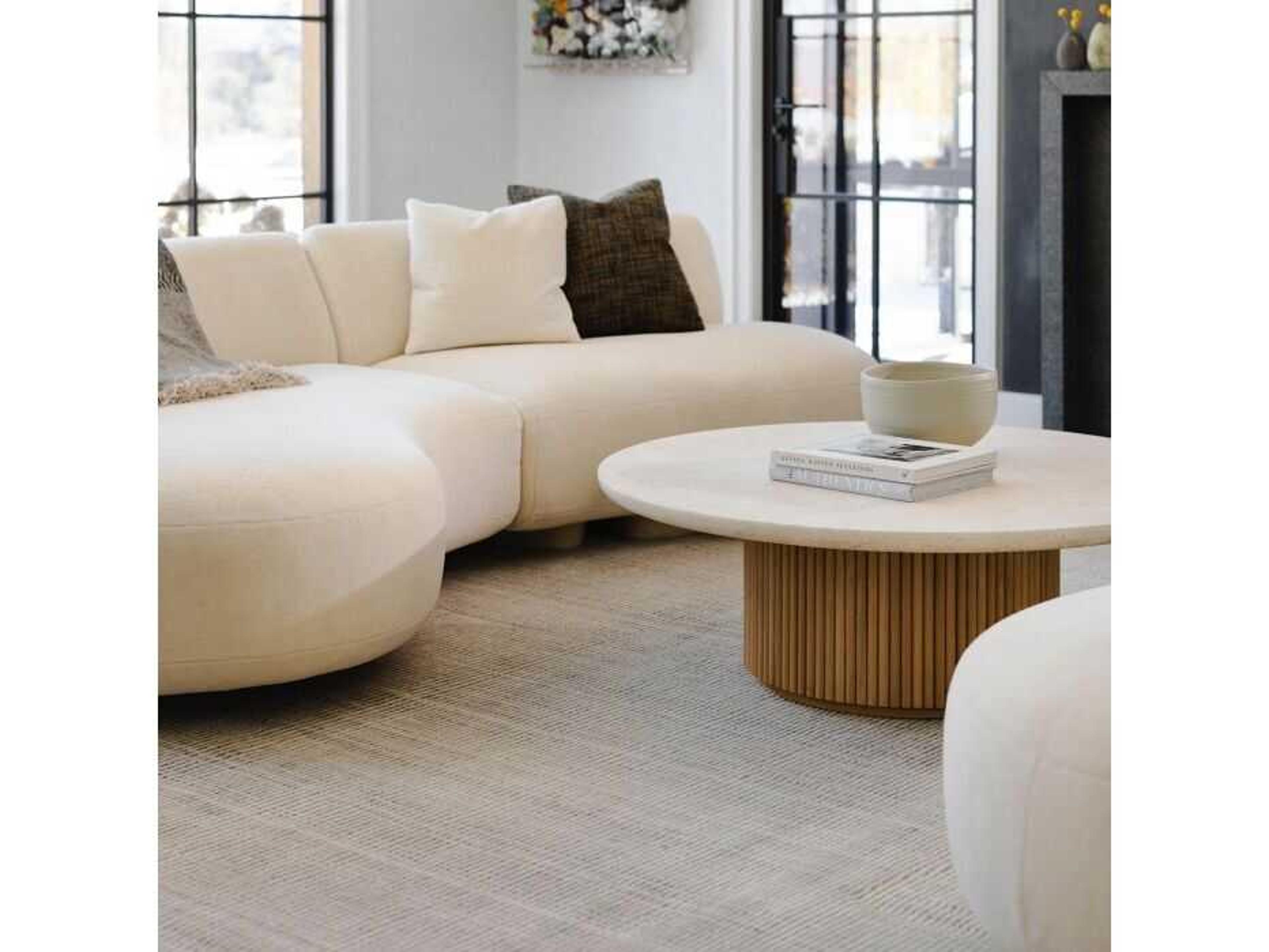 Interlude Home Laurel Round Marble Coffee Table