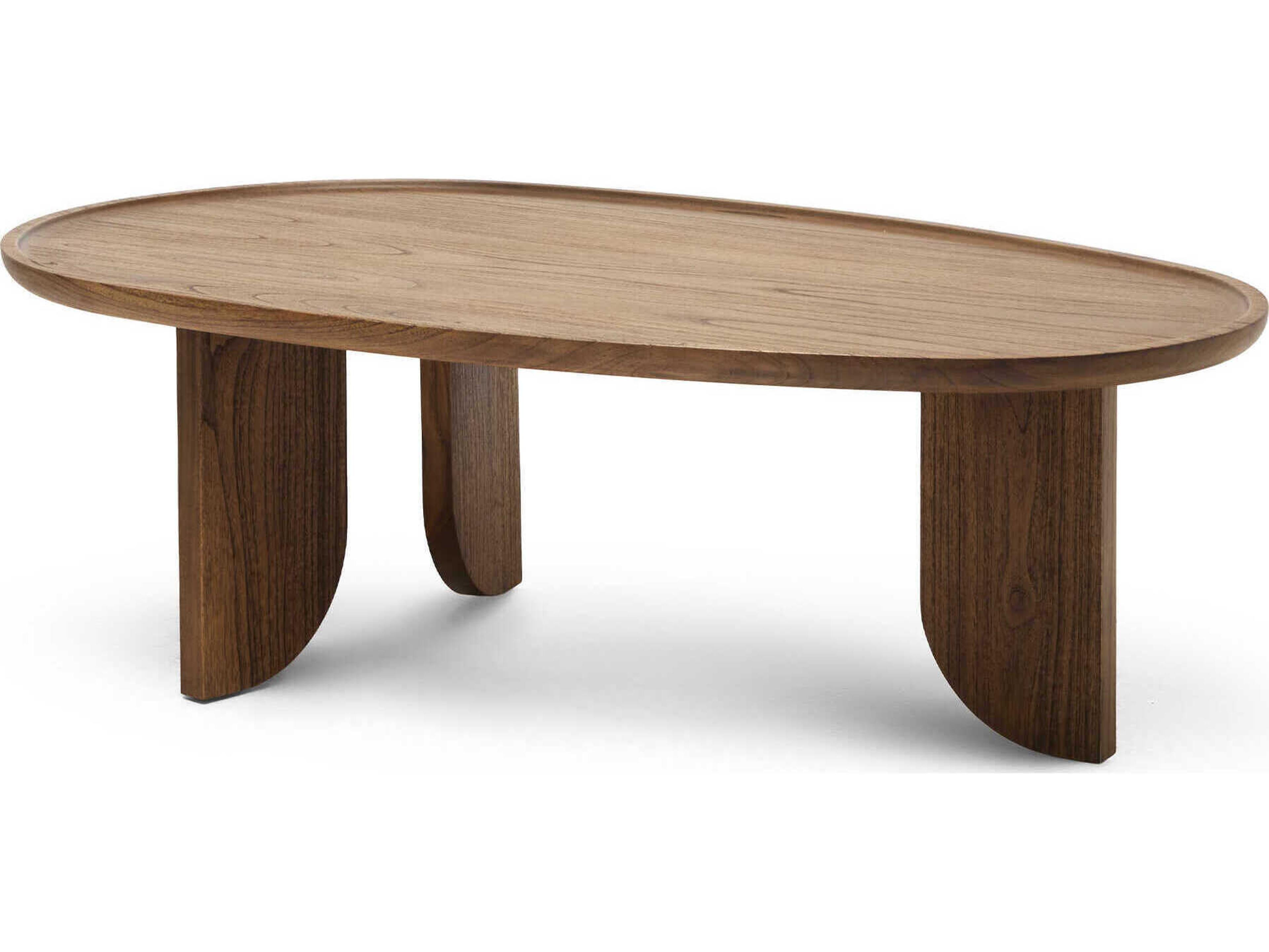 Ellison Oval Wood Pecan Coffee Table