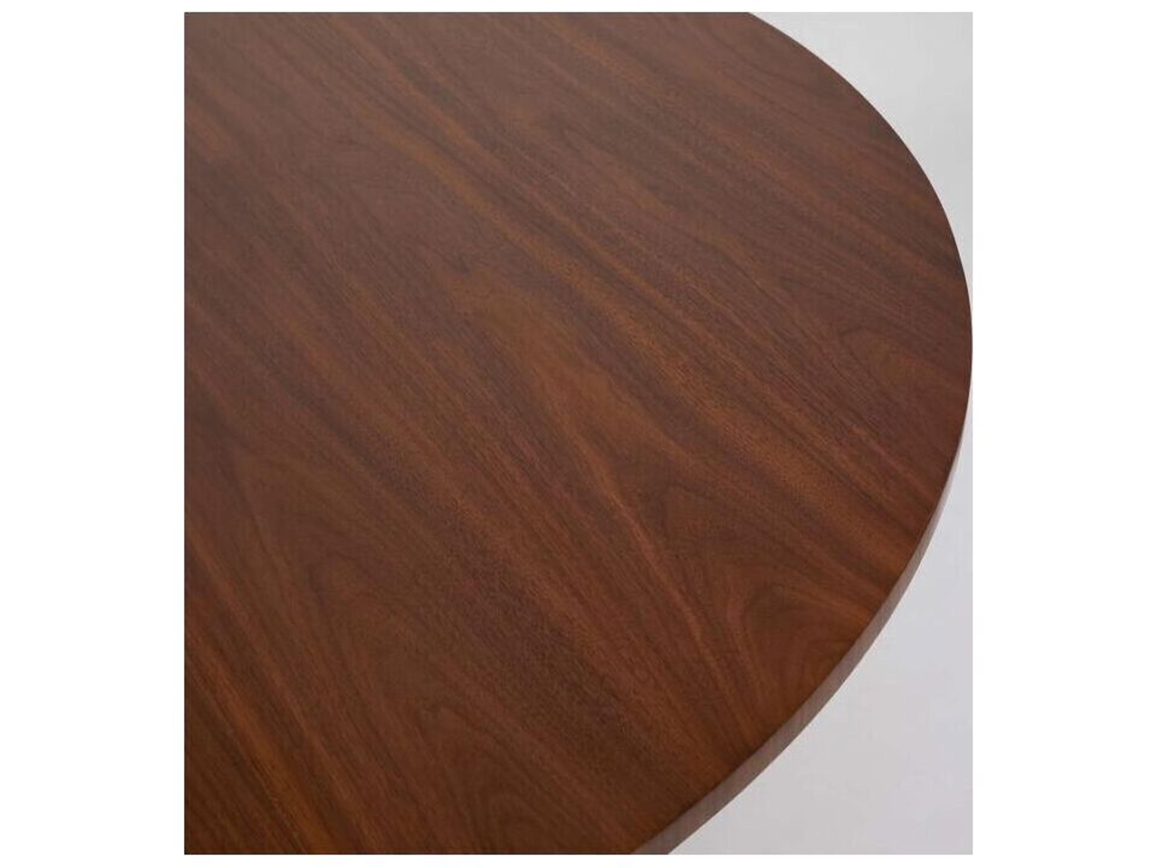 Interlude Home Graves Round Wood Classic Walnut Dining Table