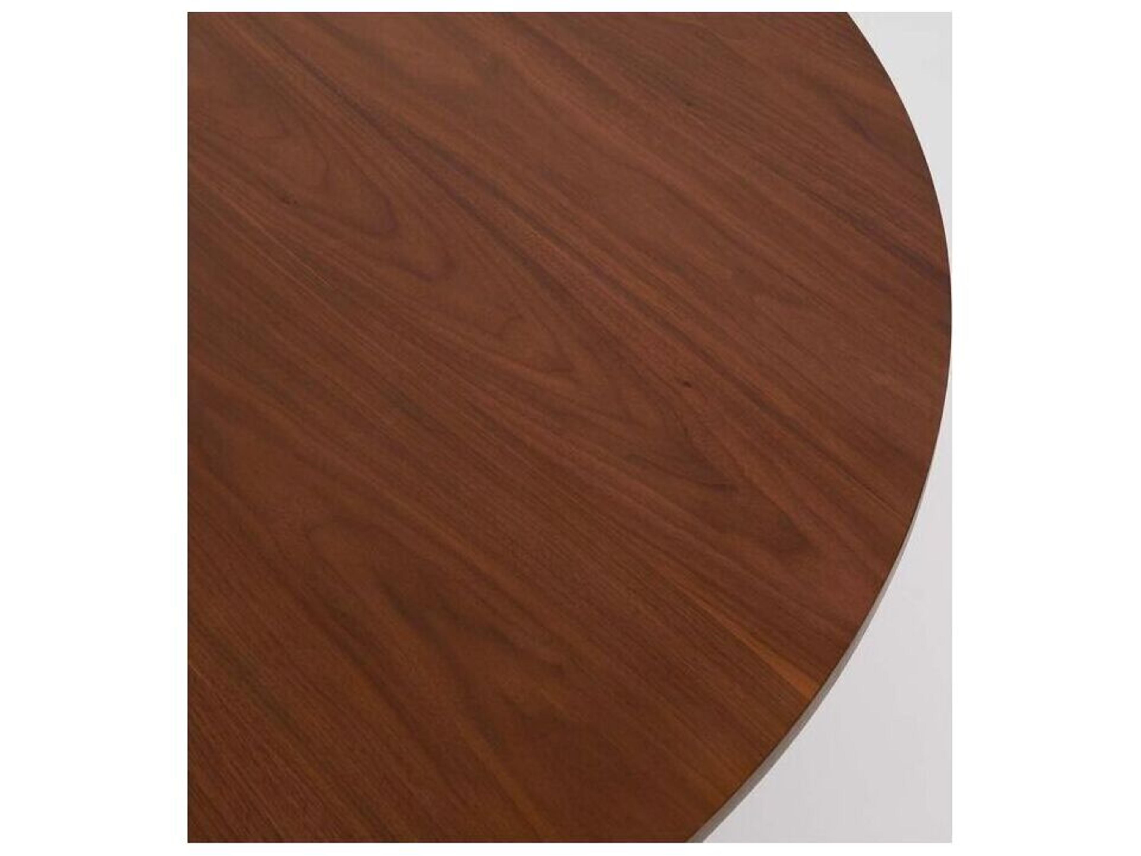 Interlude Home Graves Round Wood Classic Walnut Coffee Table