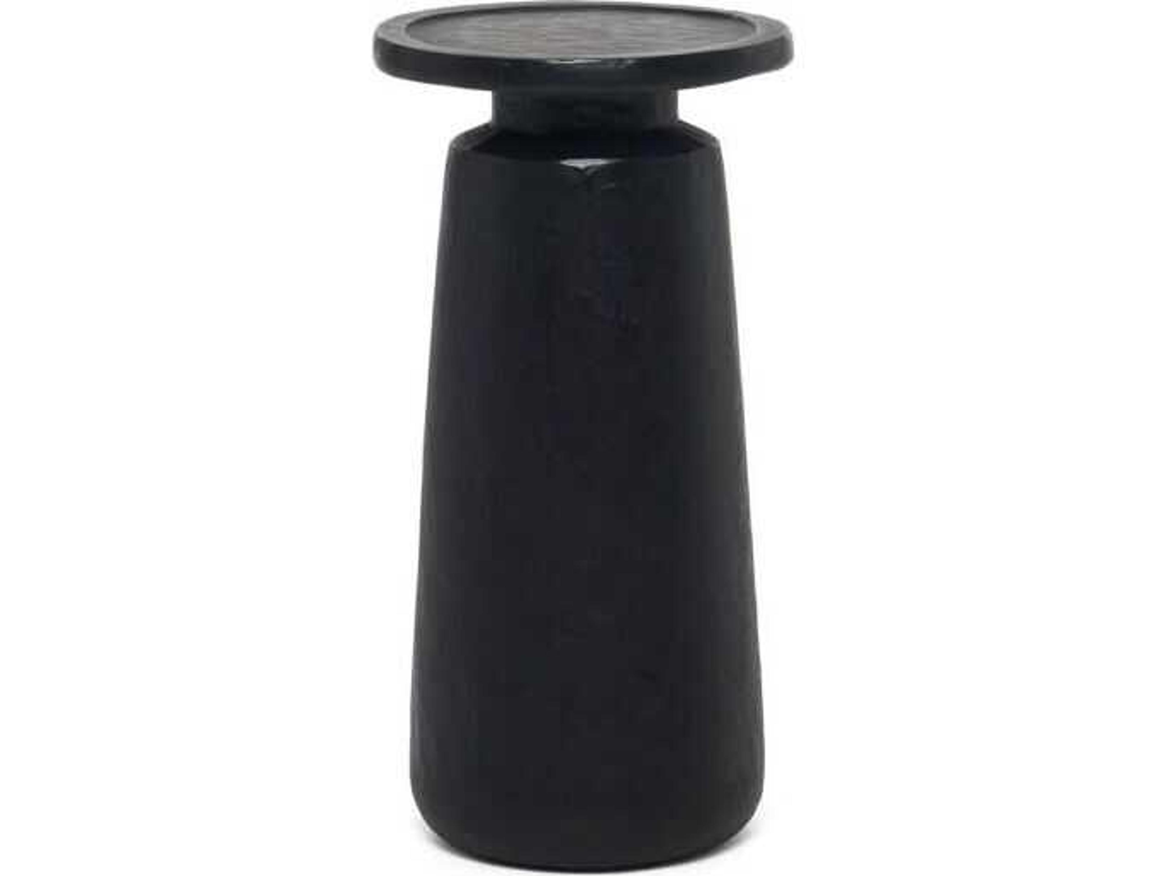 Malone Round Concrete End Table