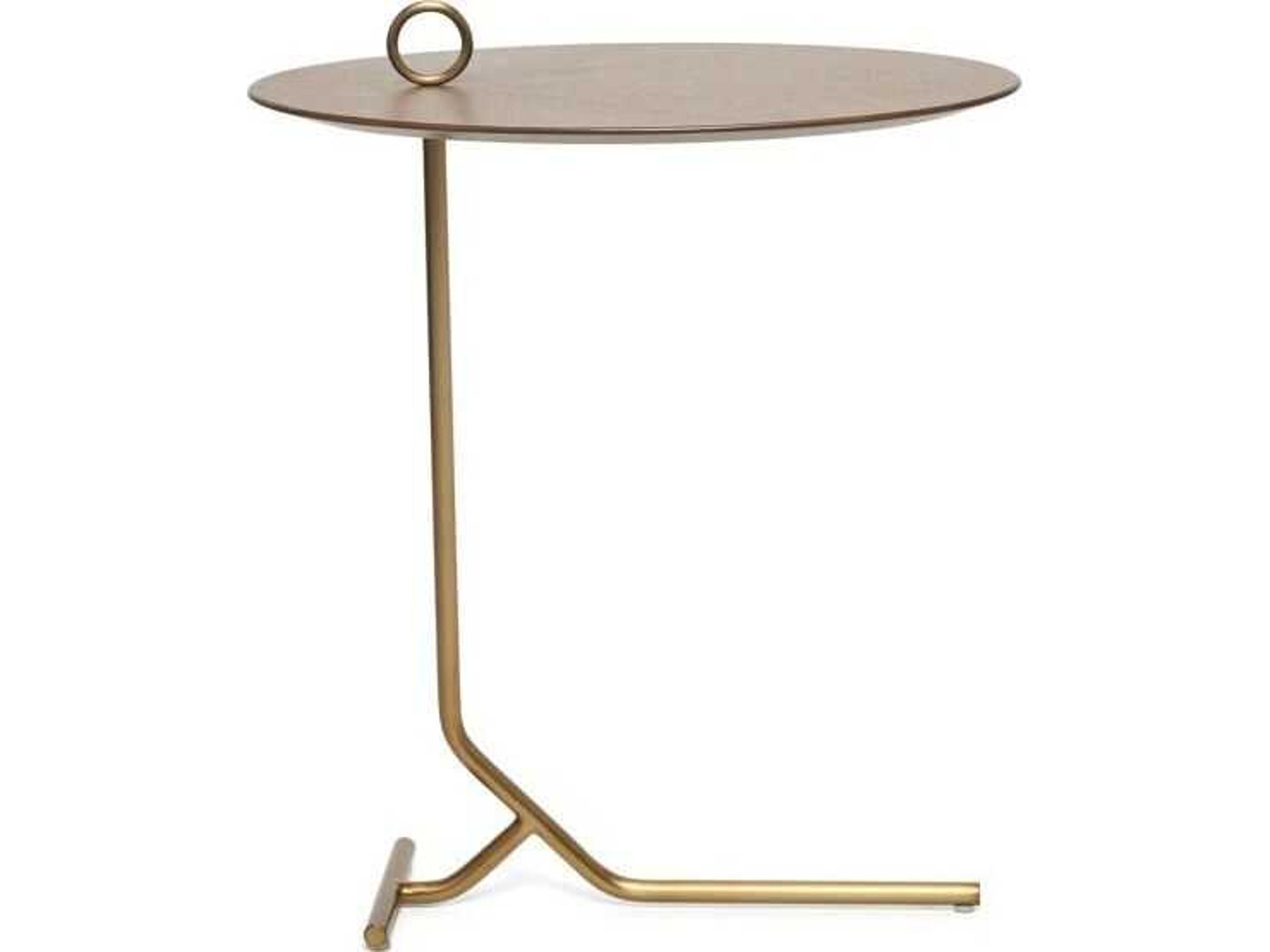 Interlude Home Owen Oval Wood End Table