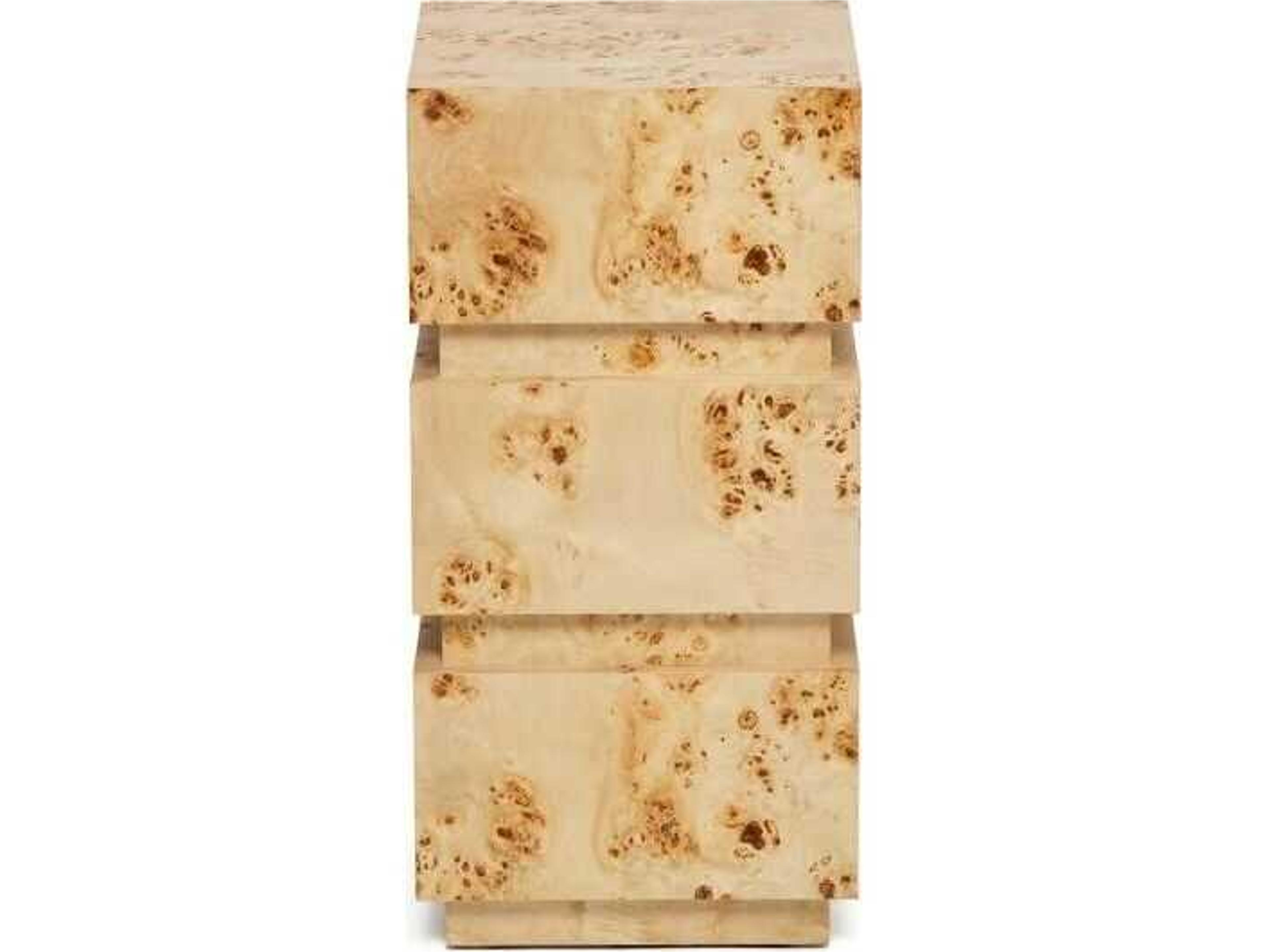 Interlude Home Bianca Square Wood End Table