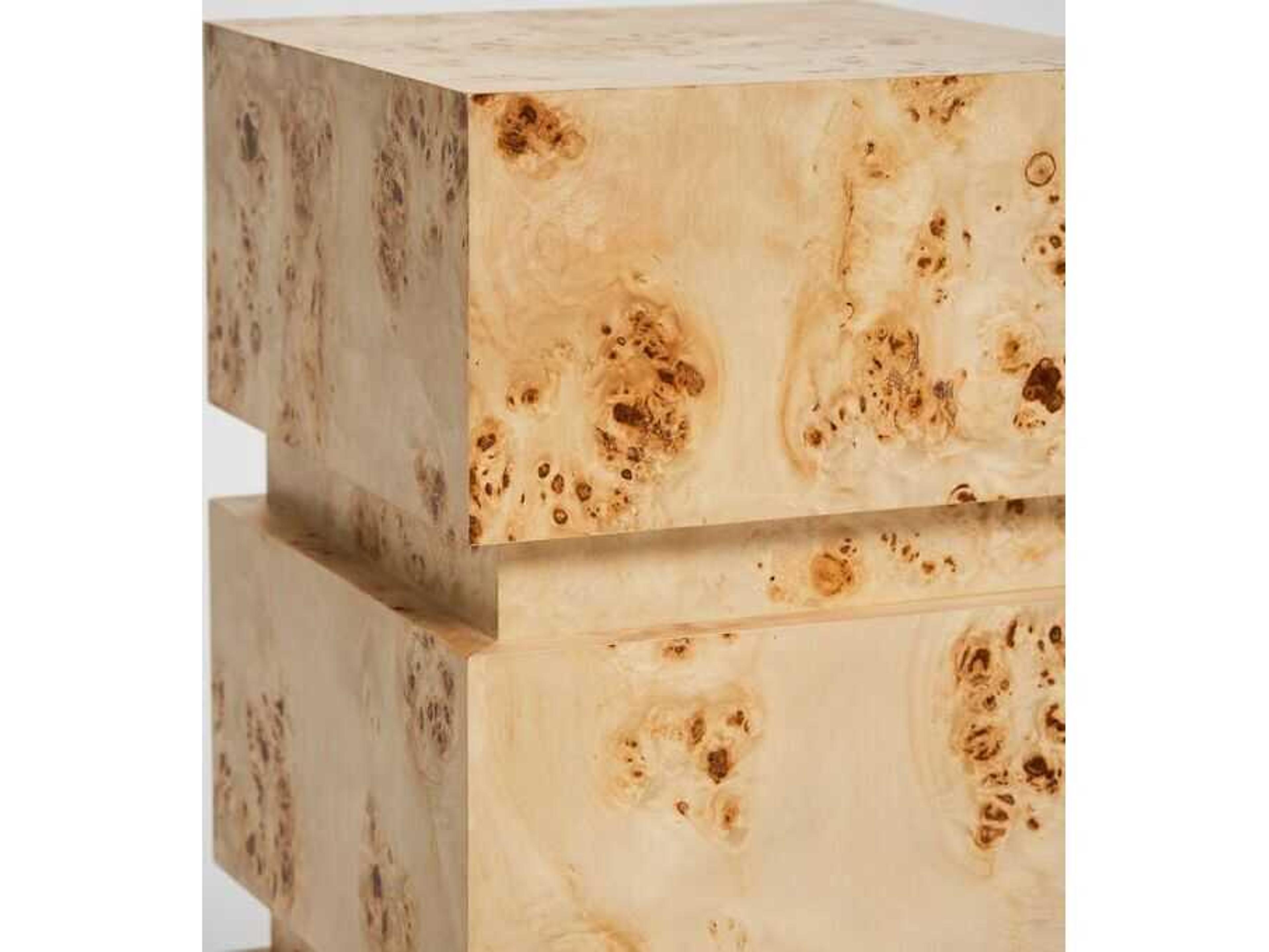 Interlude Home Bianca Square Wood End Table