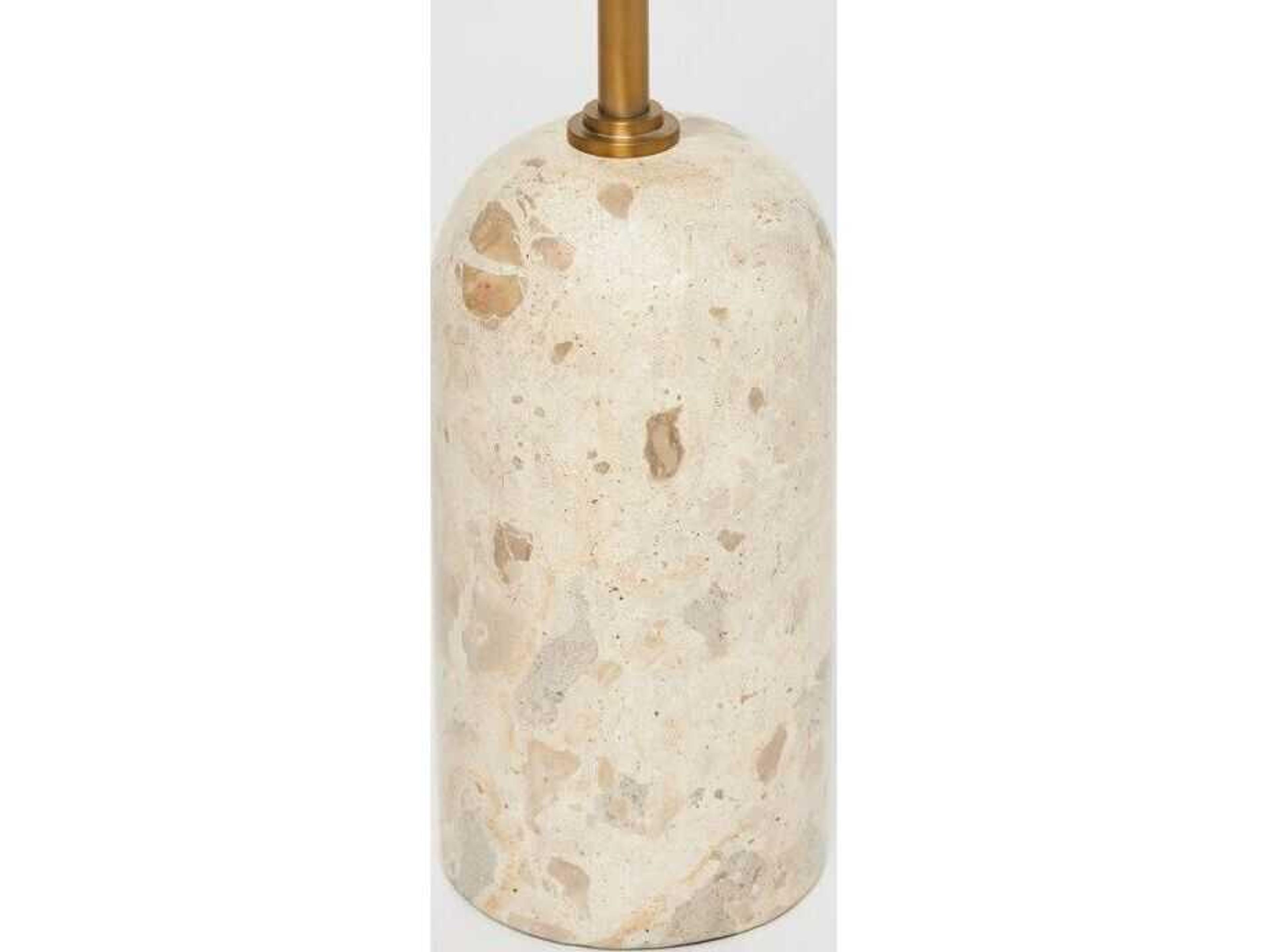 Interlude Home York Round Marble End Table